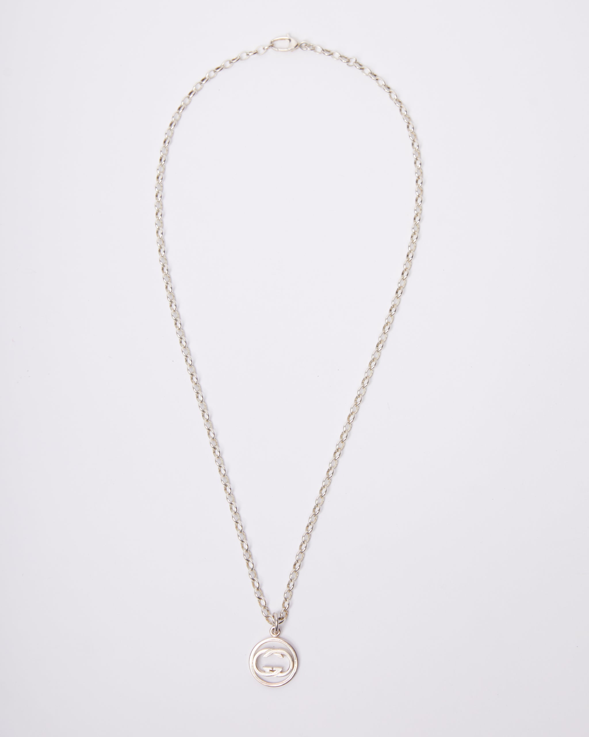 Pre-Owned Vintage Gucci Necklace in Silver