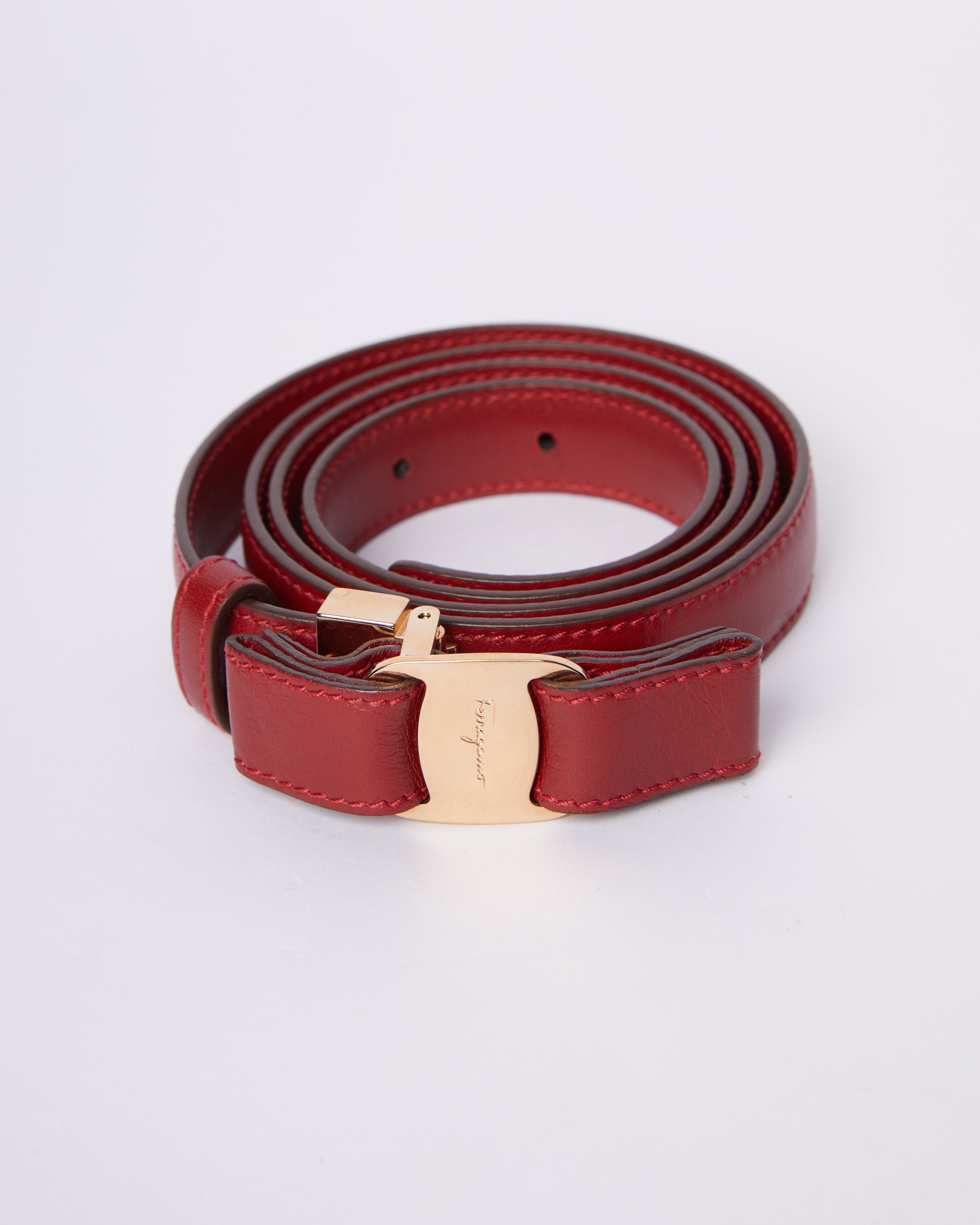 Salvatore Ferragamo Red Belt