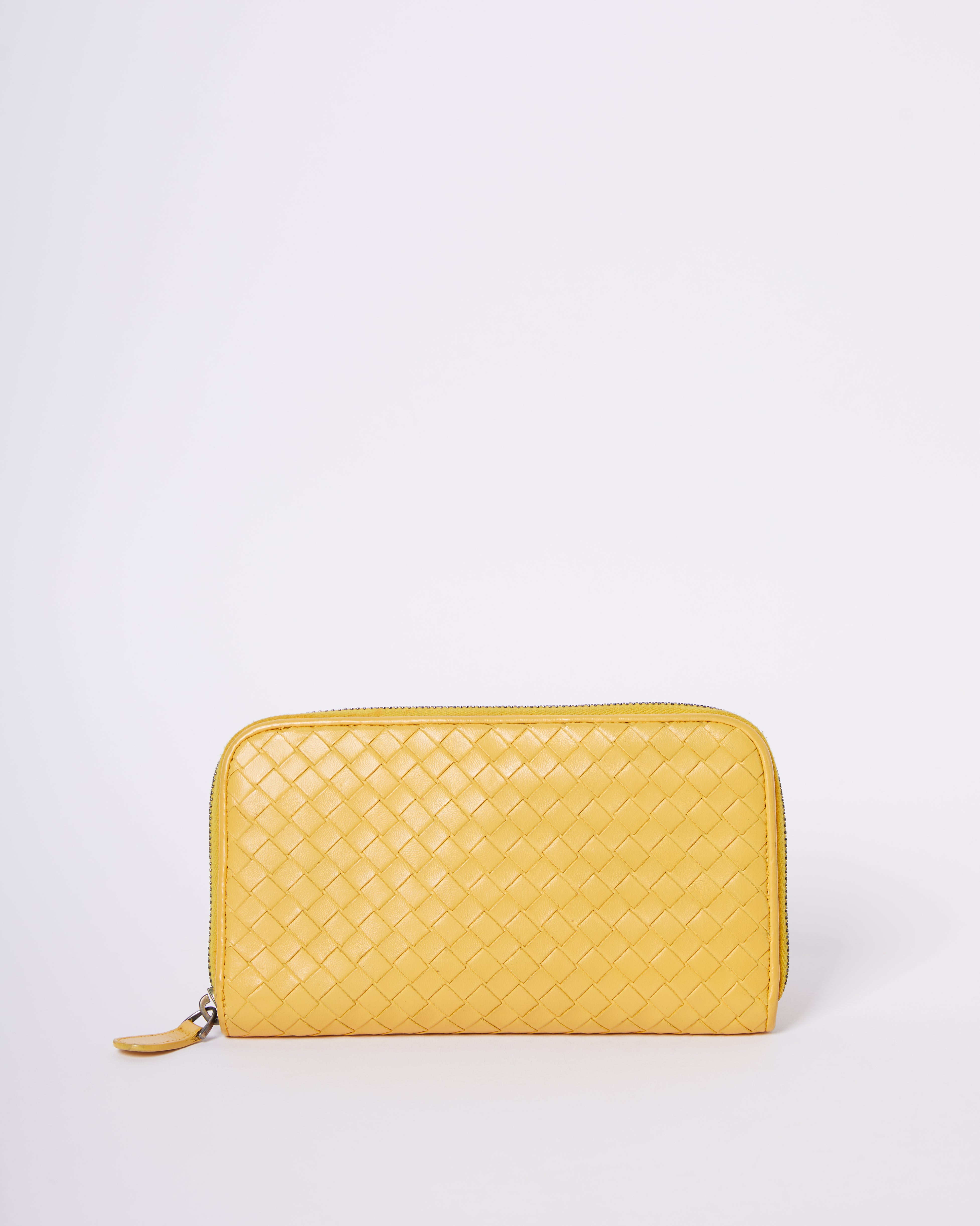 Bottega Veneta Yellow Wallet In Nappa Leather