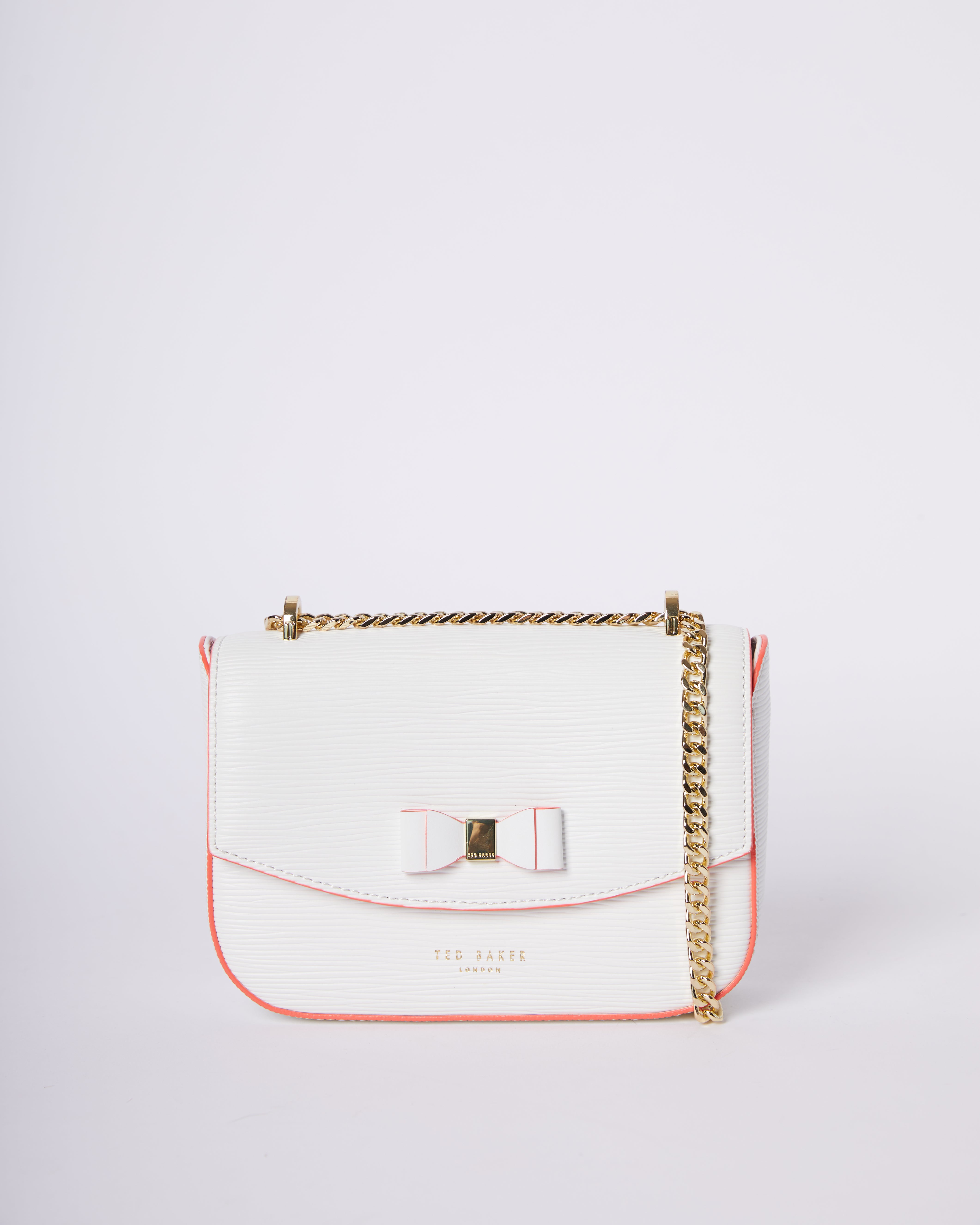 New Ted Baker Crossbody with Gold Chain (Danieel Bow Detail) Bag