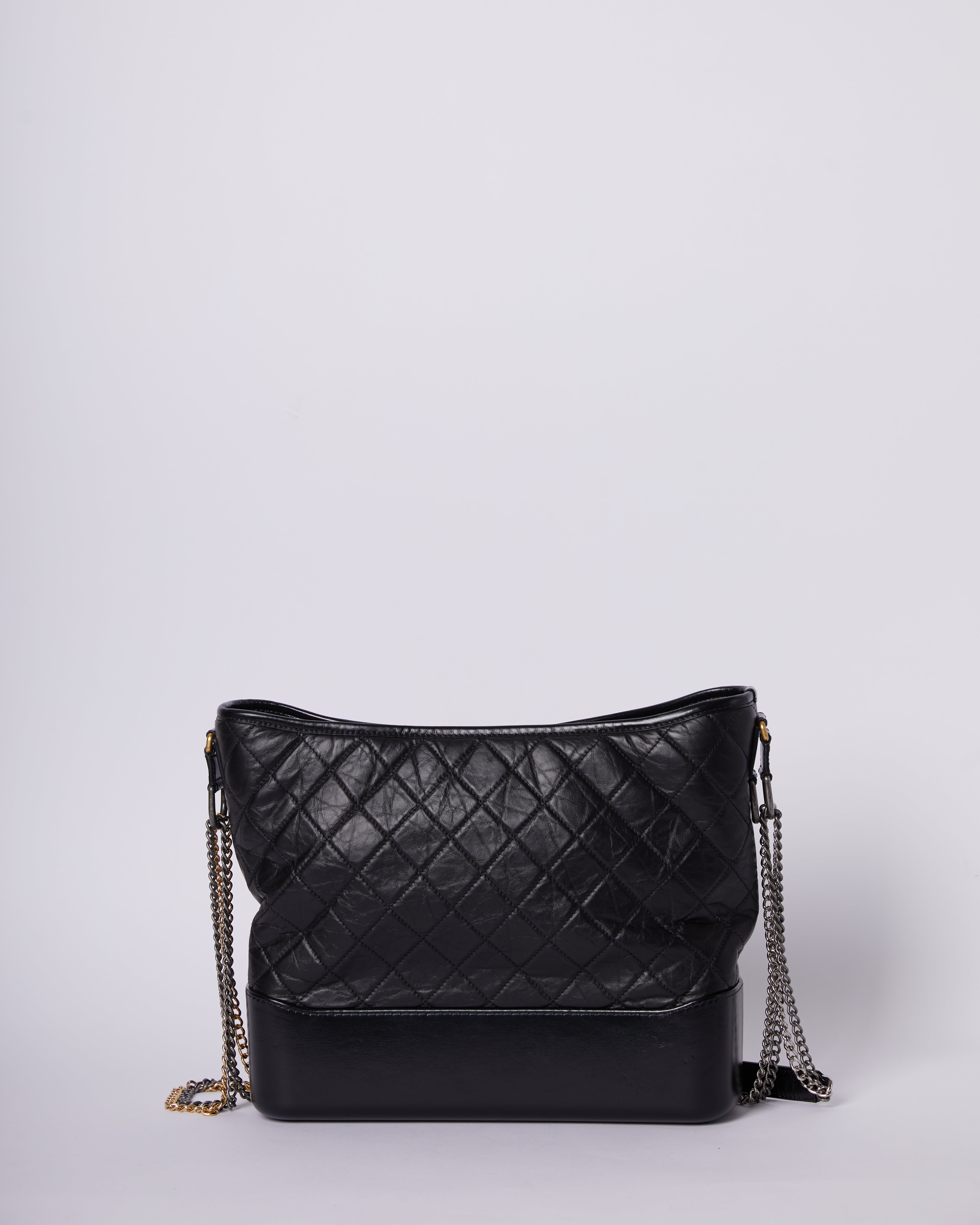 Chanel Gabrielle Calfskin Black GHW Bag