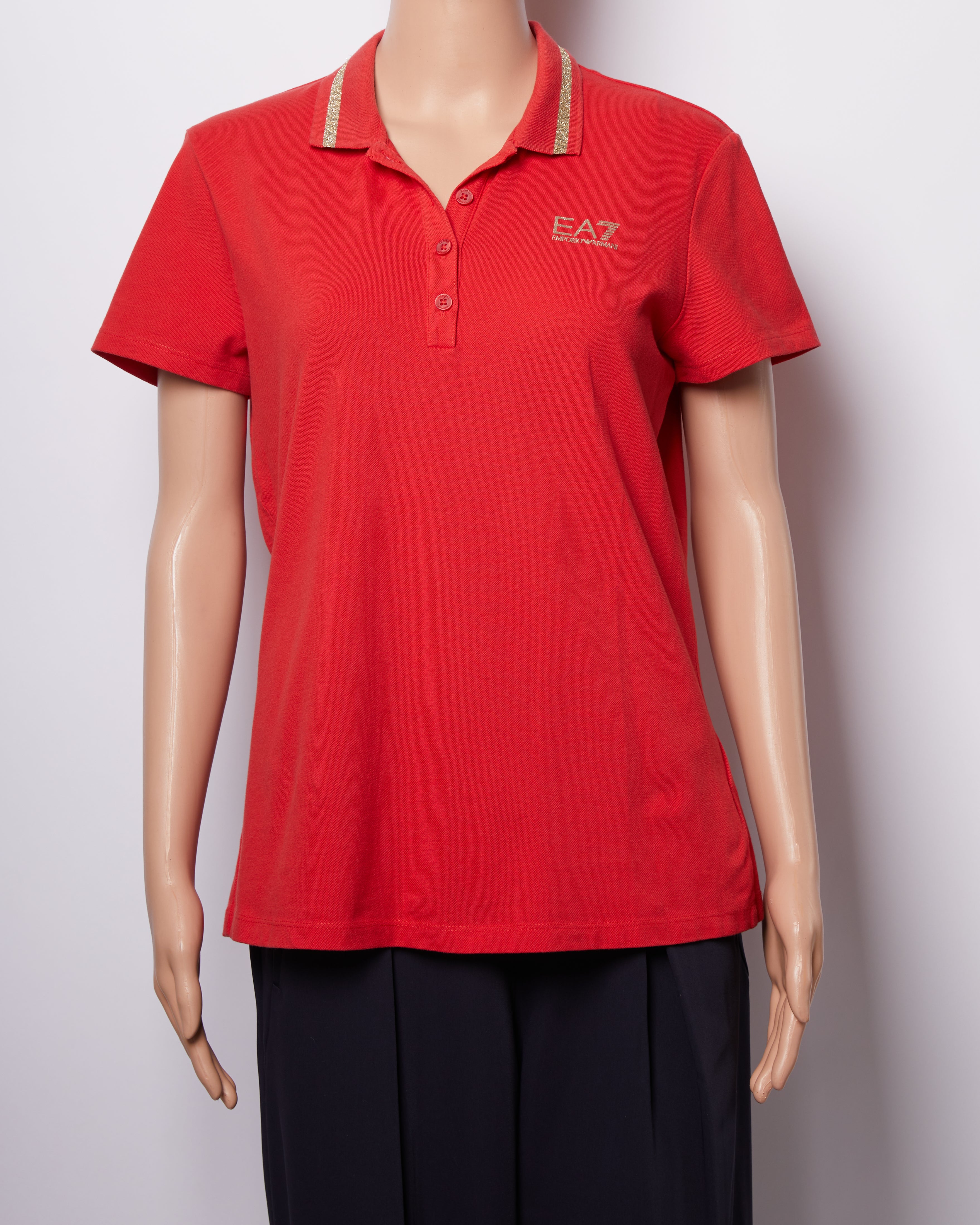 Emporio Armani Womens Polo In Red