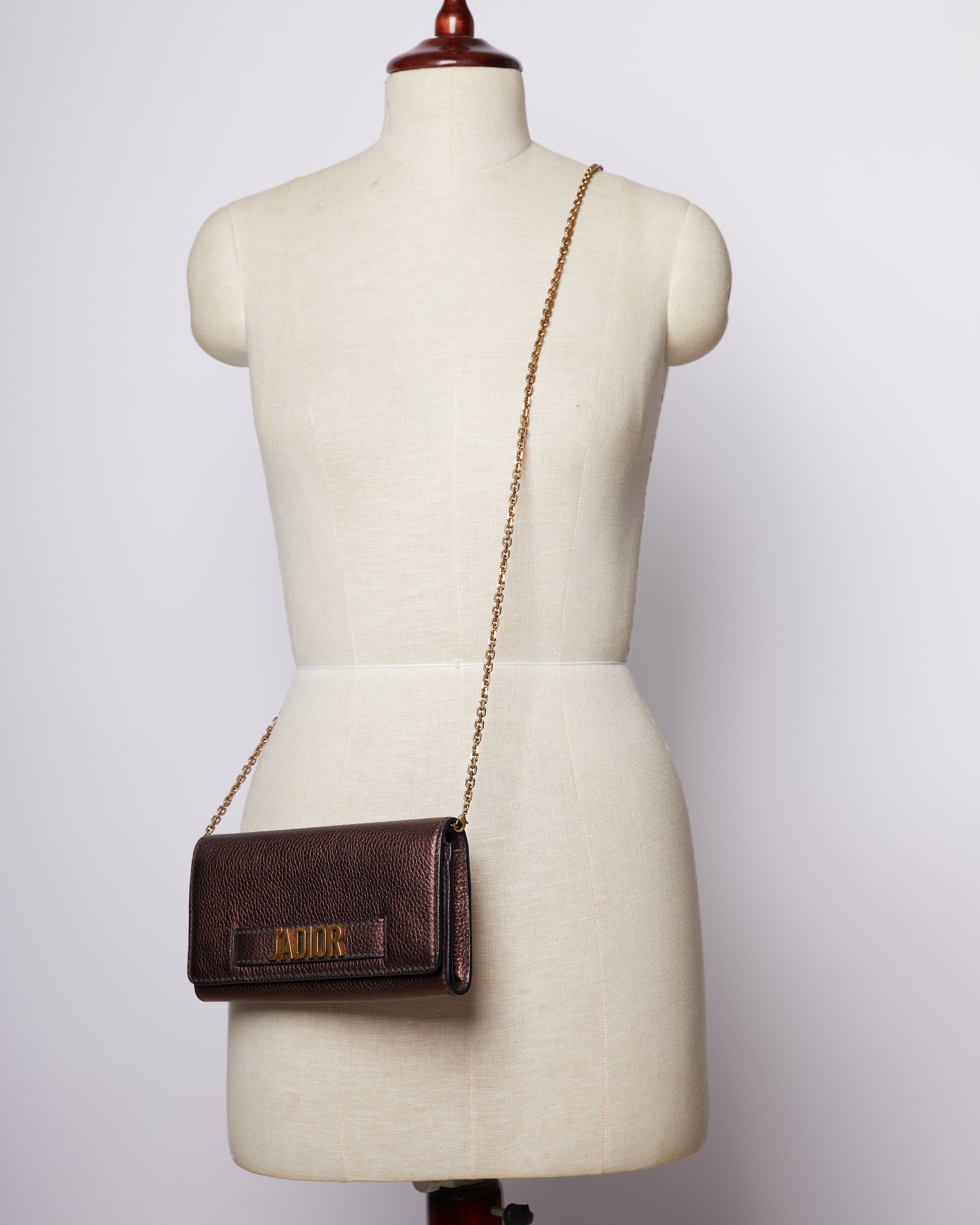 J'Adior Croisere Chain Leather Wallet