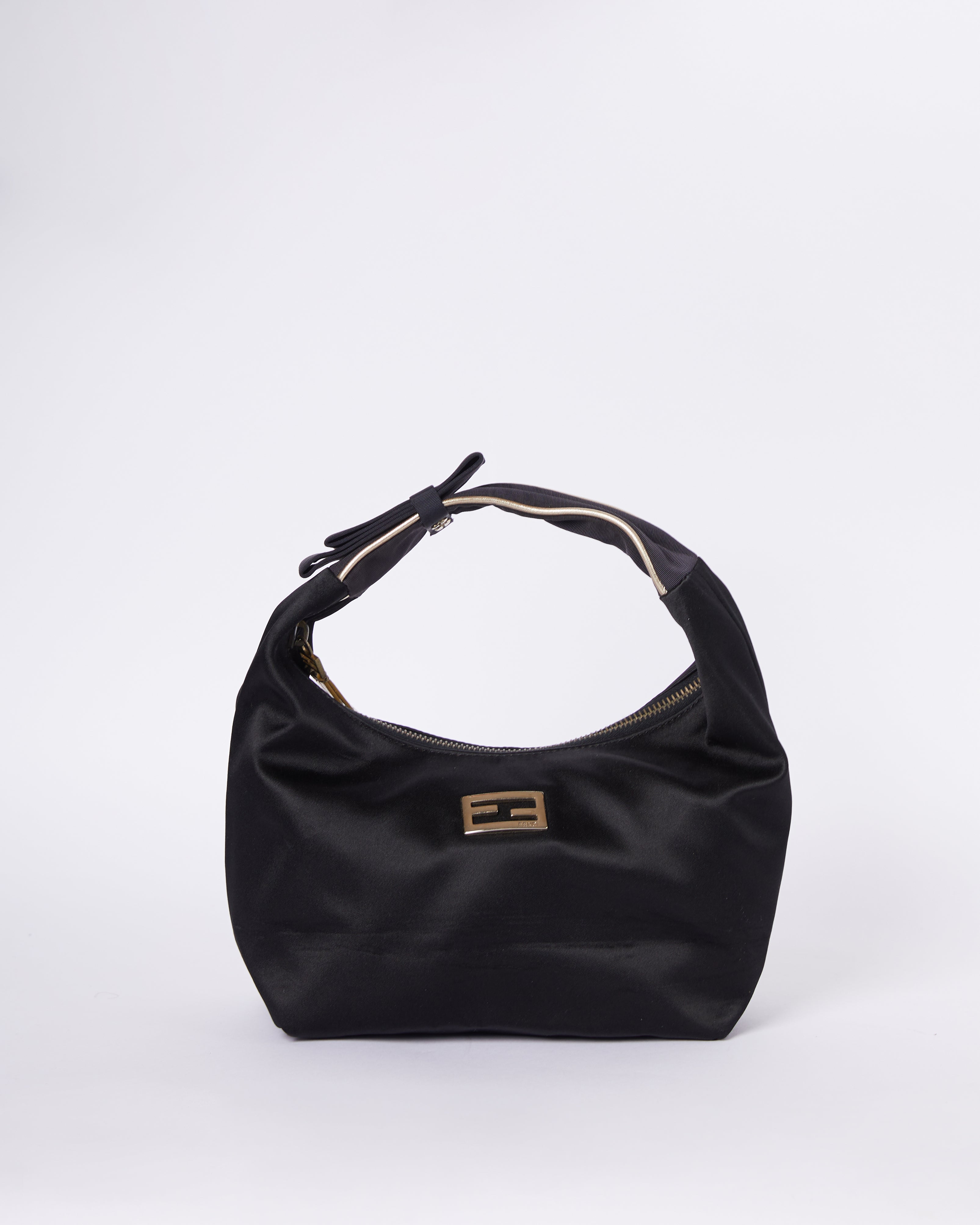 Fendi Satin Mini Hobo Bag