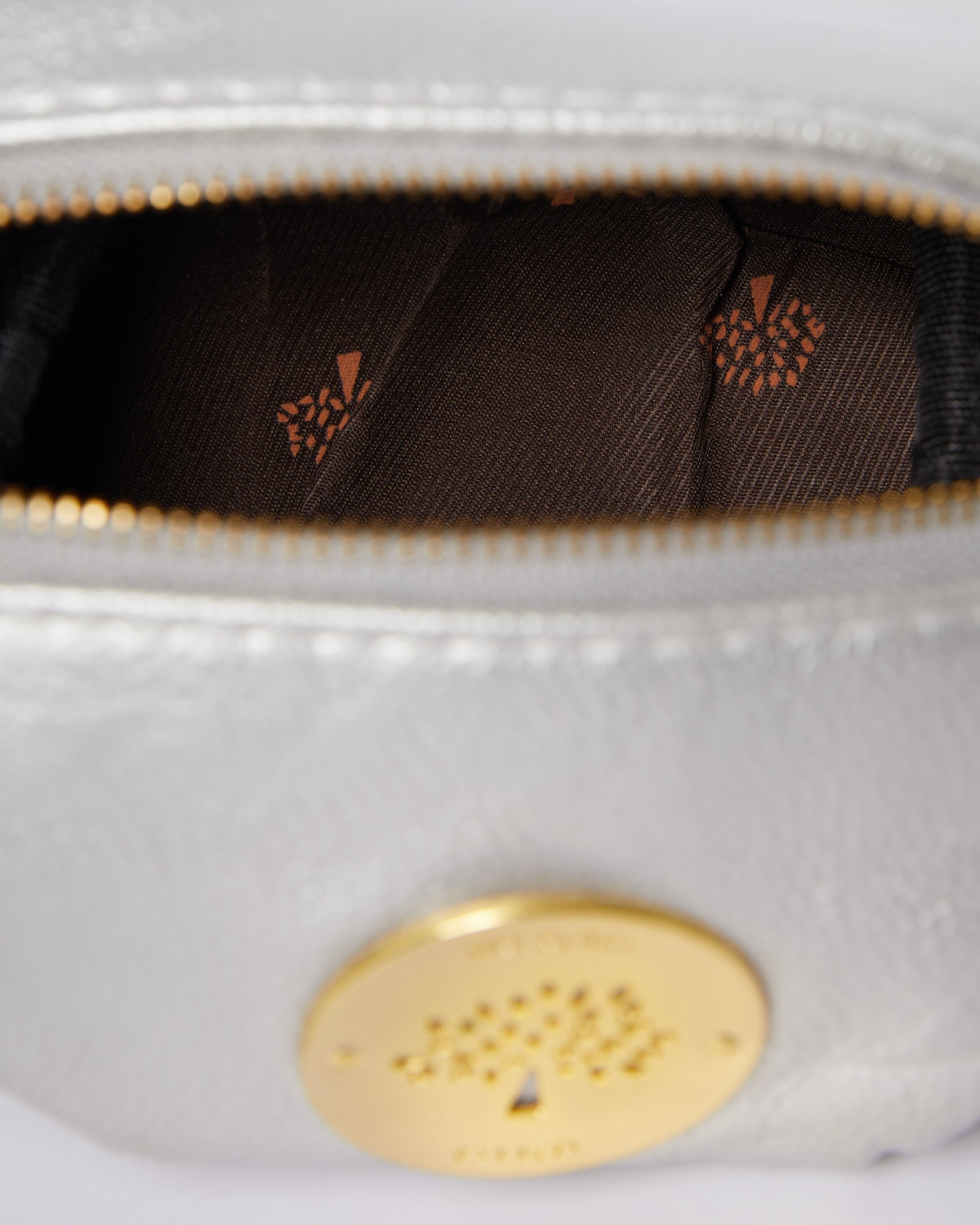 Mulberry Leather Makeup Pouch