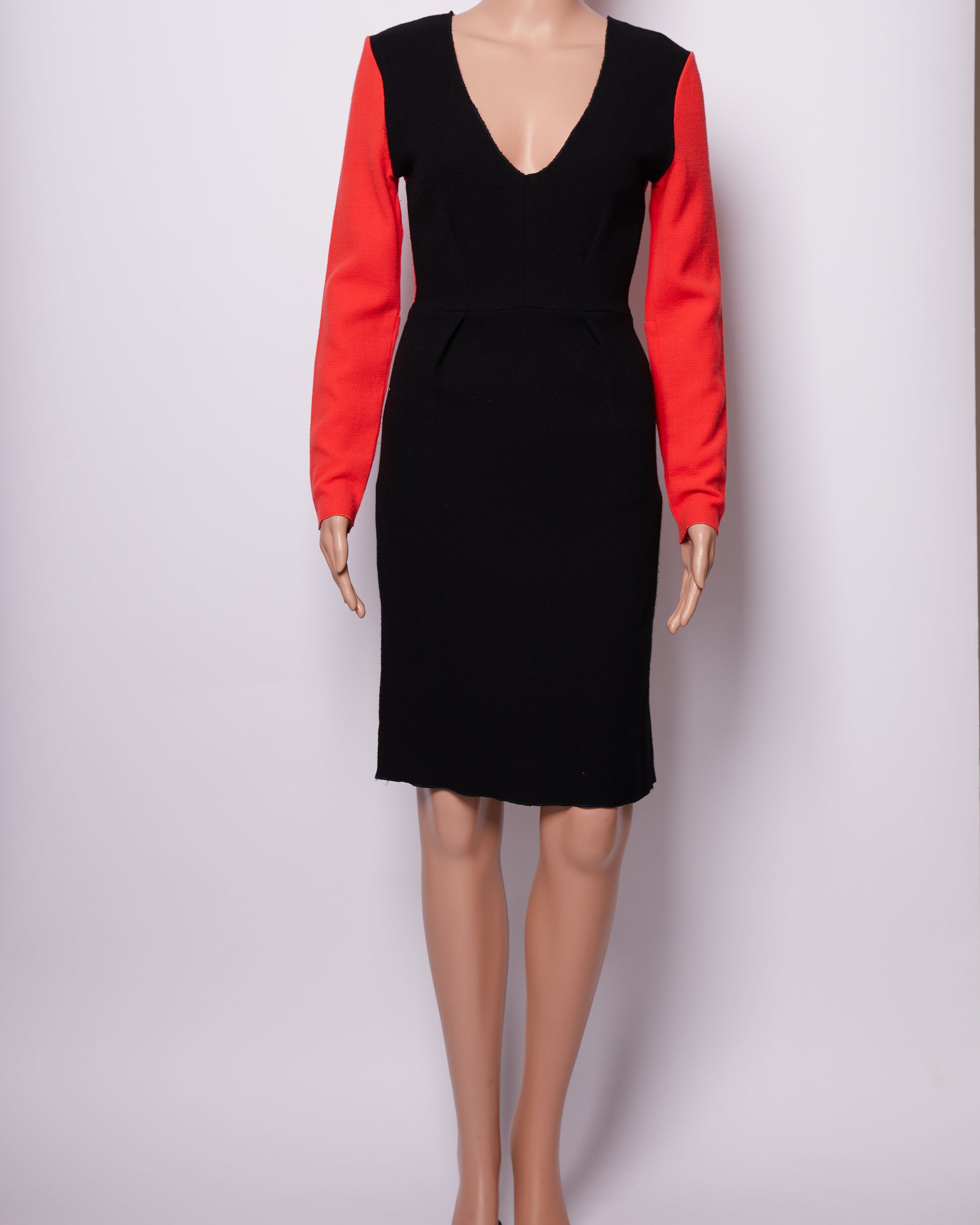 Roksanda Black & Red Wool Dress for Women
