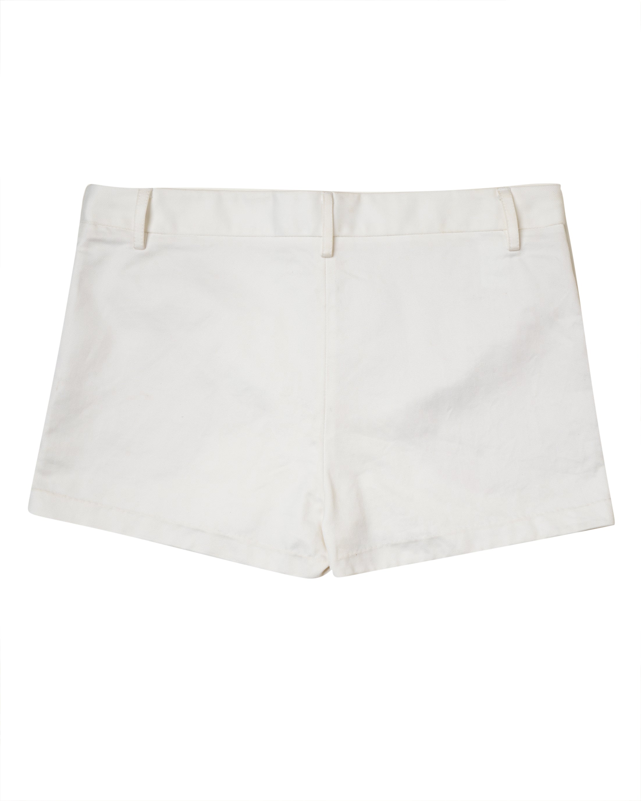 Moschino White Shorts With Gold Chain