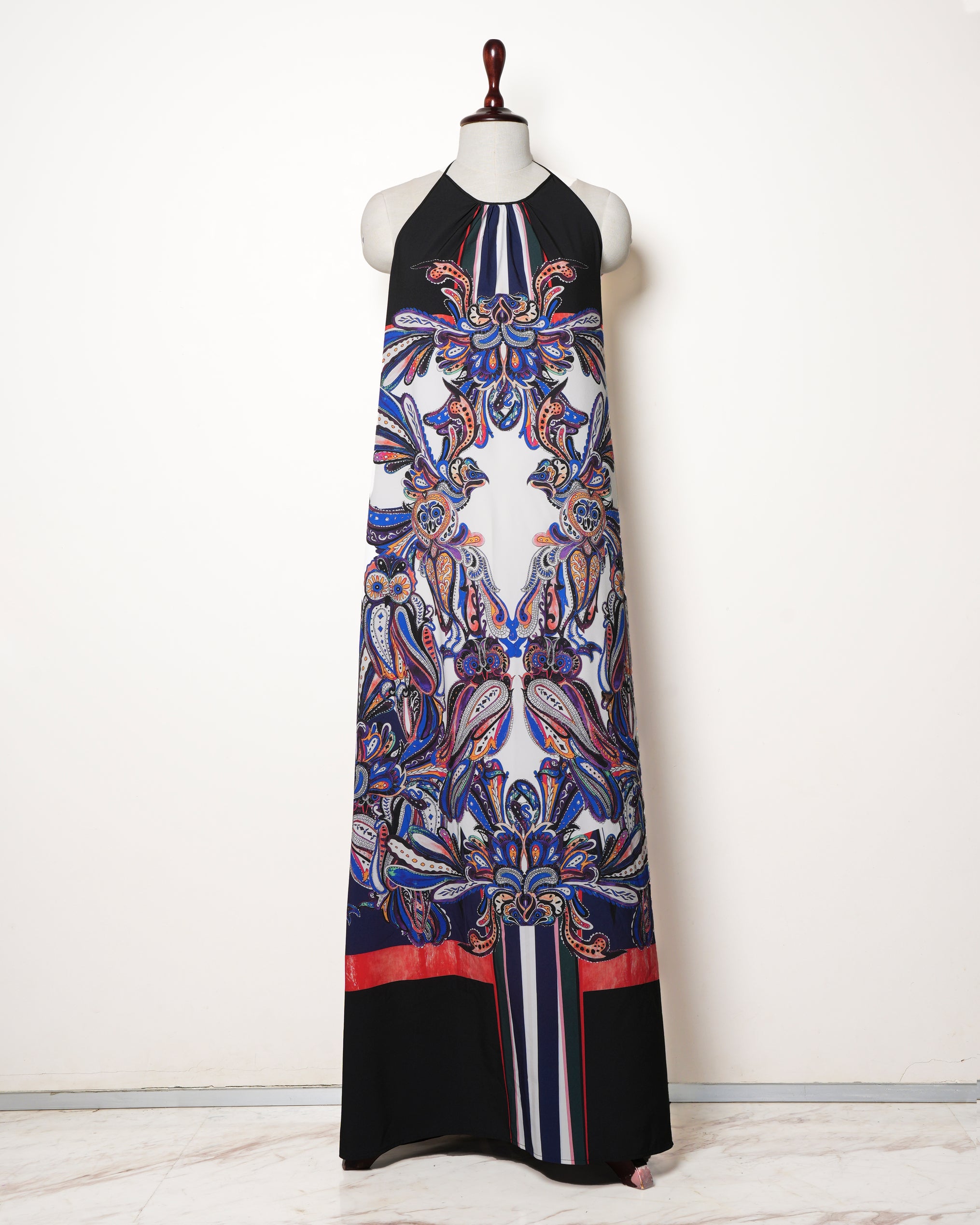 clover canyon maxi dress Clover Canyon Maxi Dress Womens XS Sleeveless Racerback Boho Print Made in USA