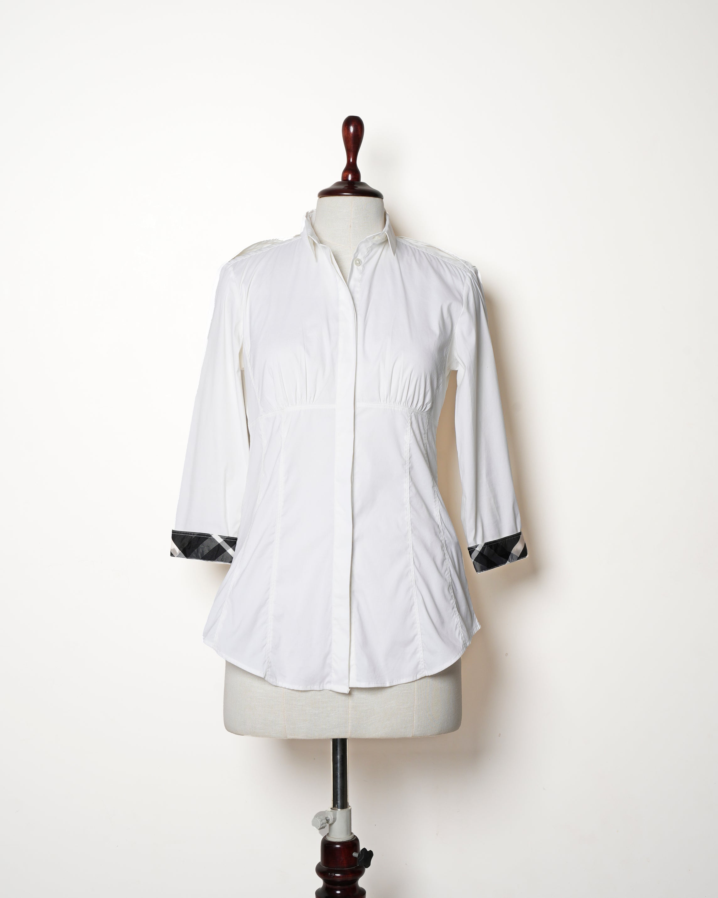 Burberry Off White Long Sleeve Shirt