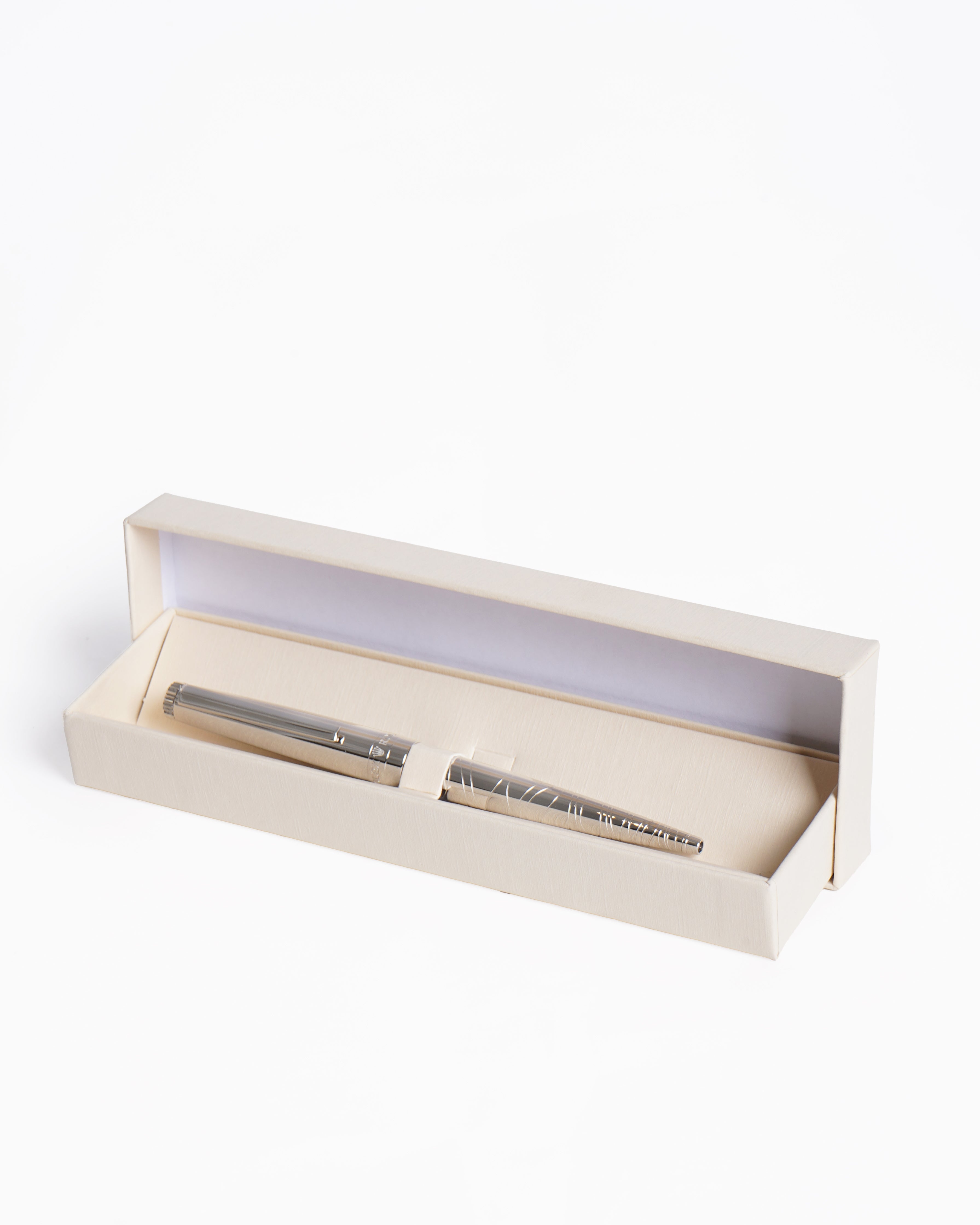 Rolex ballpoint pen in platinum wave