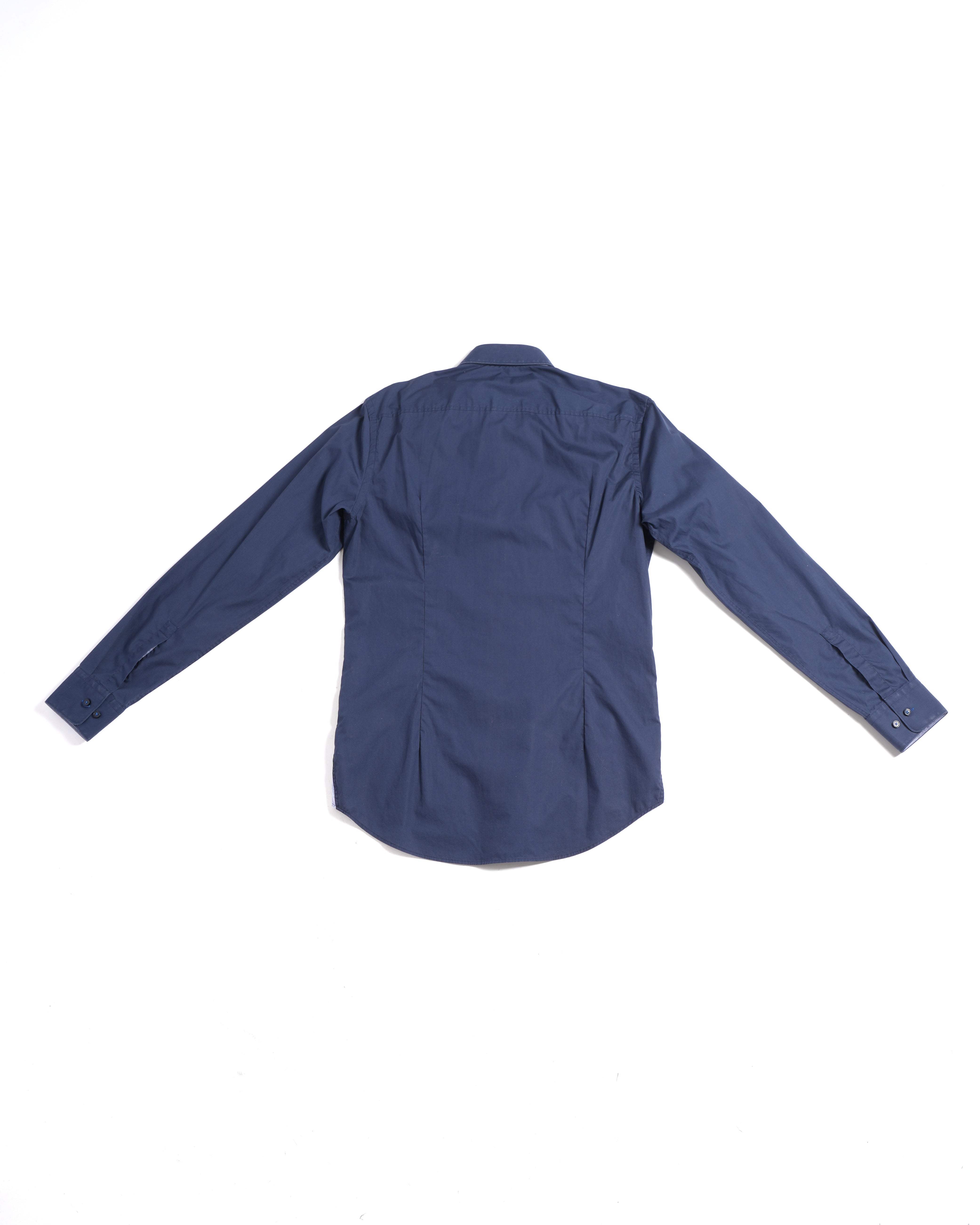 Boss Men's Button-Down Shirt in Ink Blue