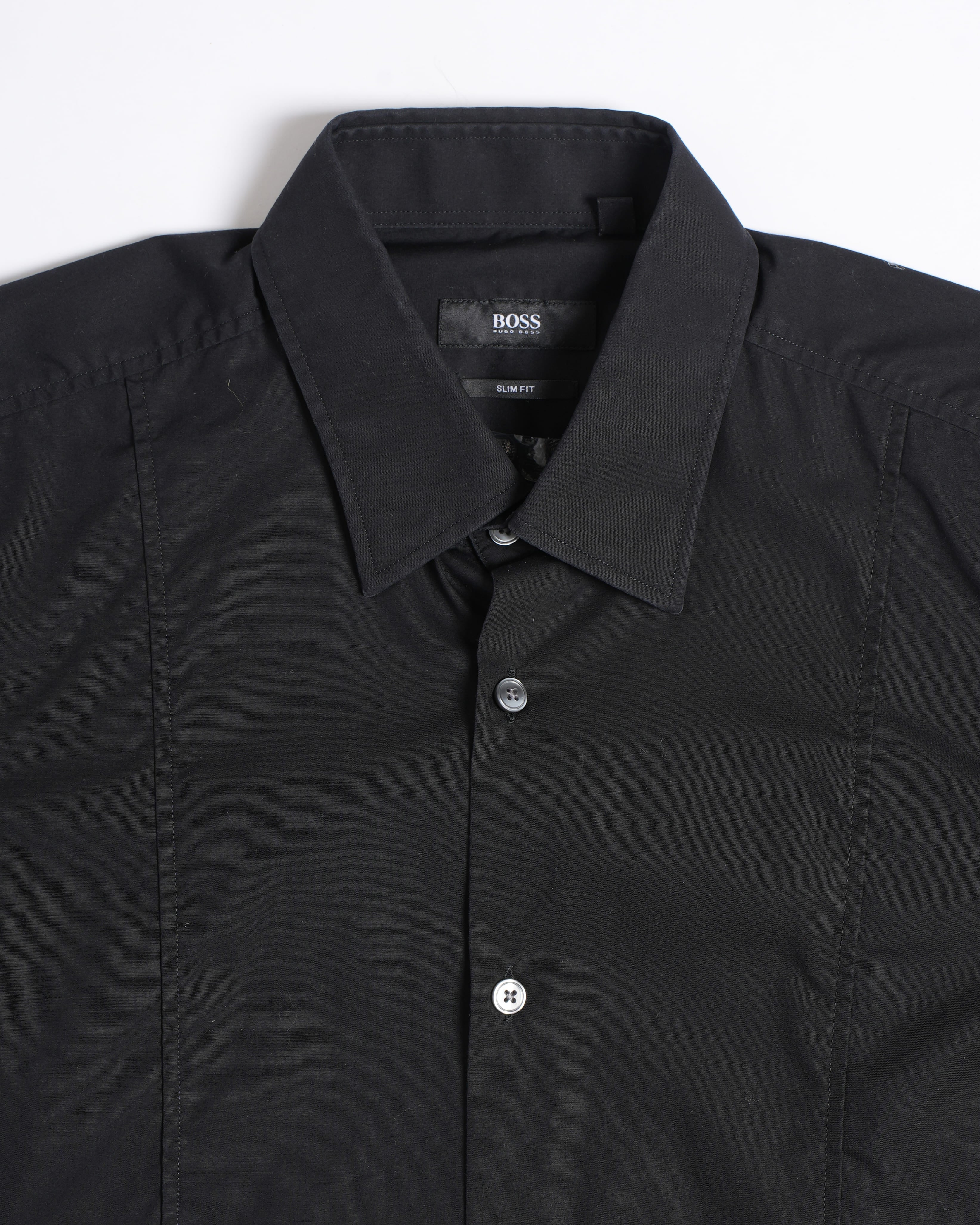 Boss Men's Button-Down Shirt in Black