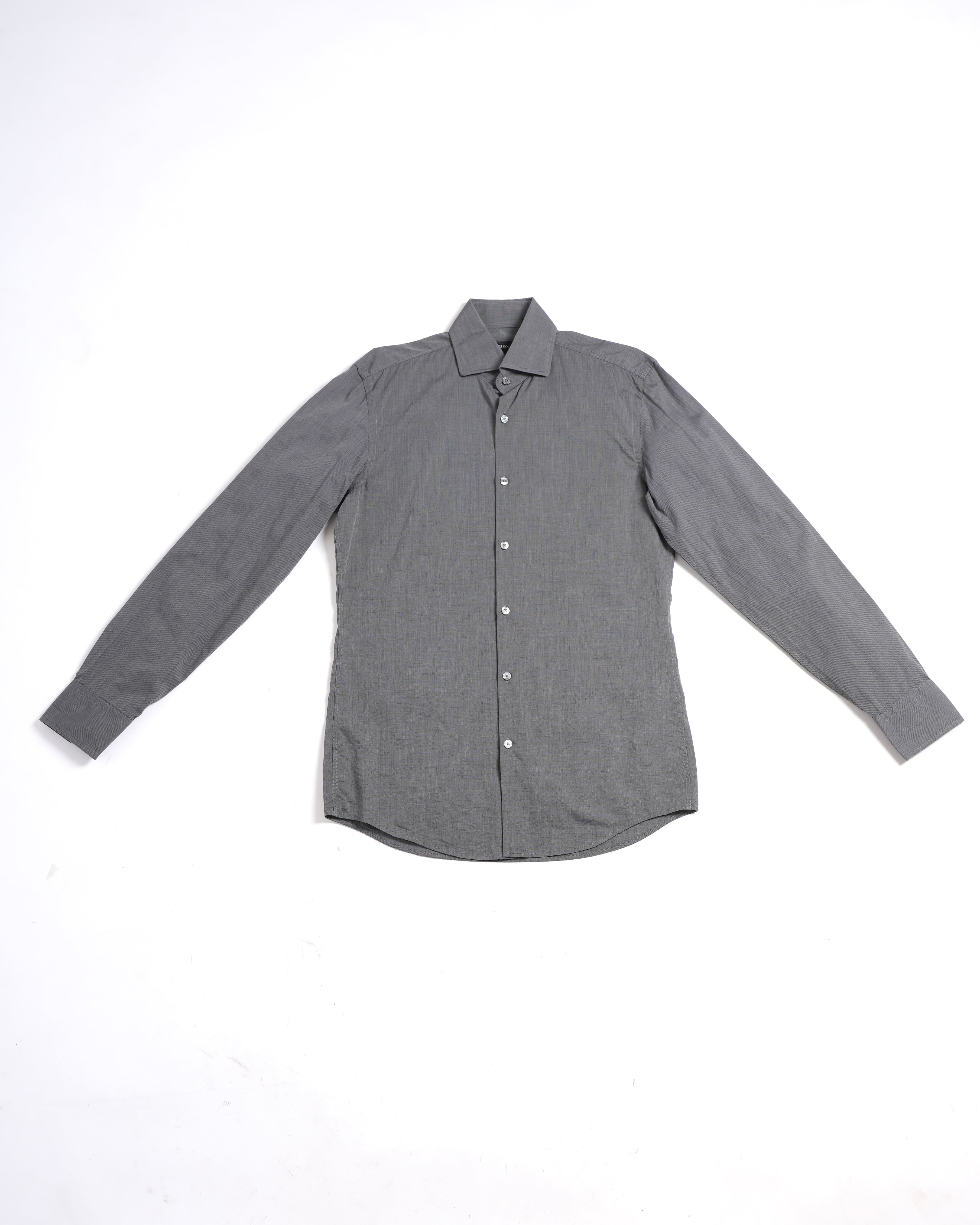 Boss Men's Button-Down Shirt in Grey