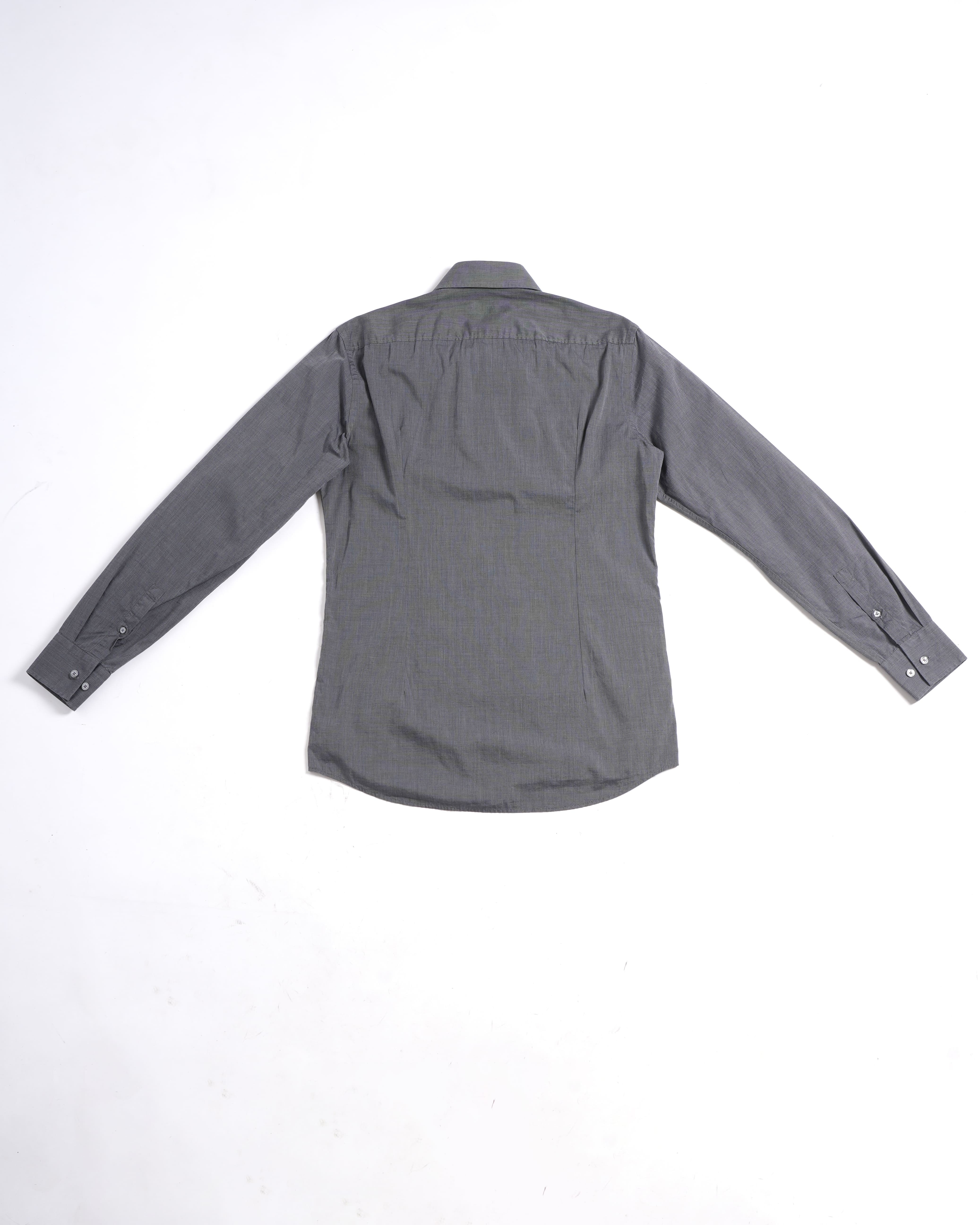 Boss Men's Button-Down Shirt in Dark Grey