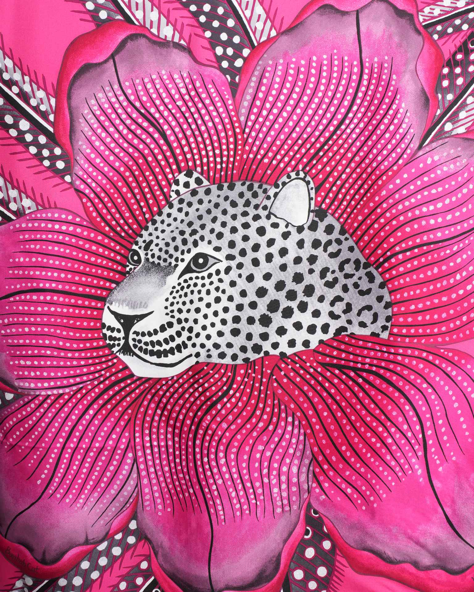 Hermes baobao cat ardmore silk scarf 90 cm silk scarf