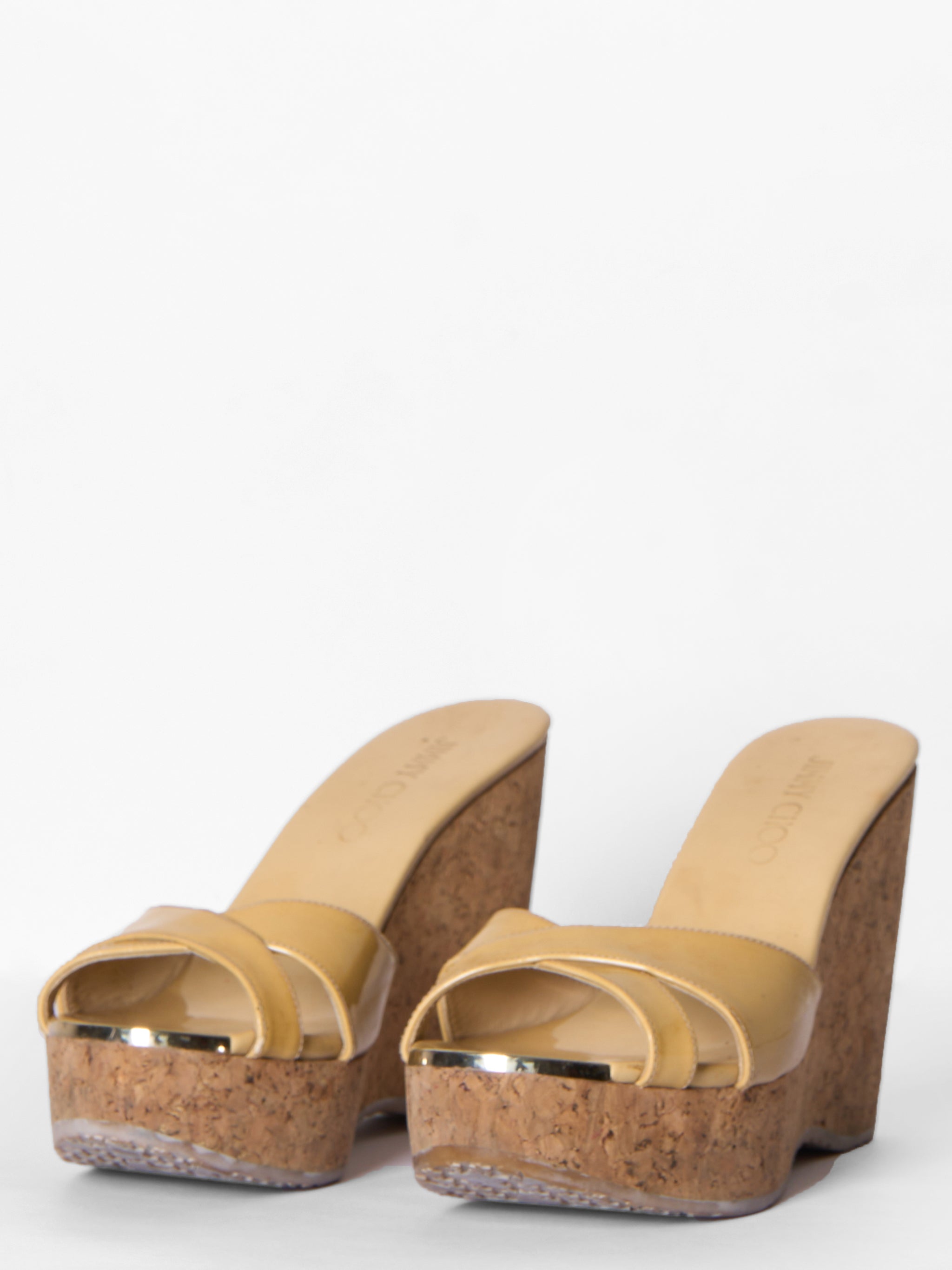 Jimmy Choo Yellow Wedges