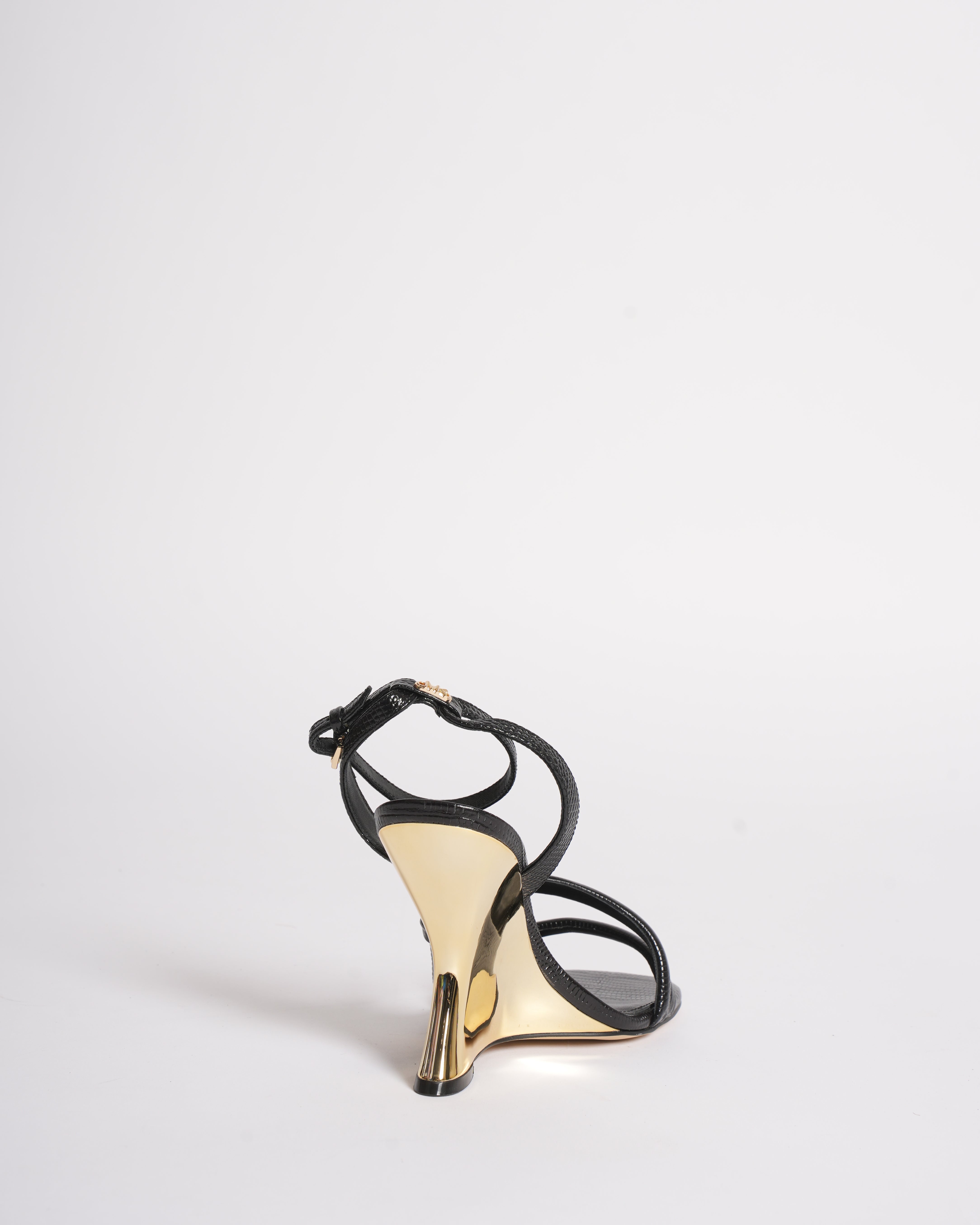 New Michael kors nadina lizard embossed wedge sandal