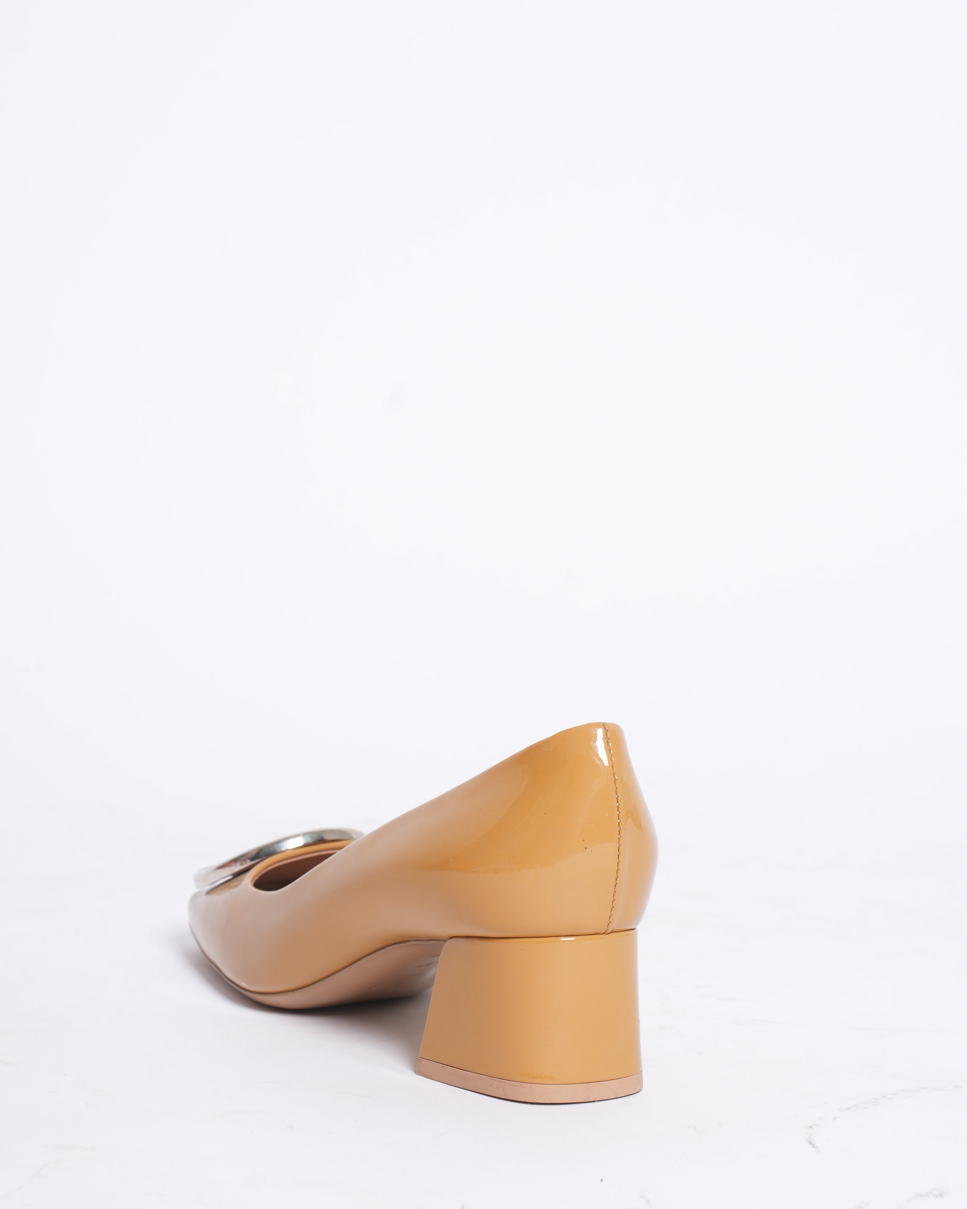 Louis Vuitton Mustard Patent Leather Madeleine Pumps