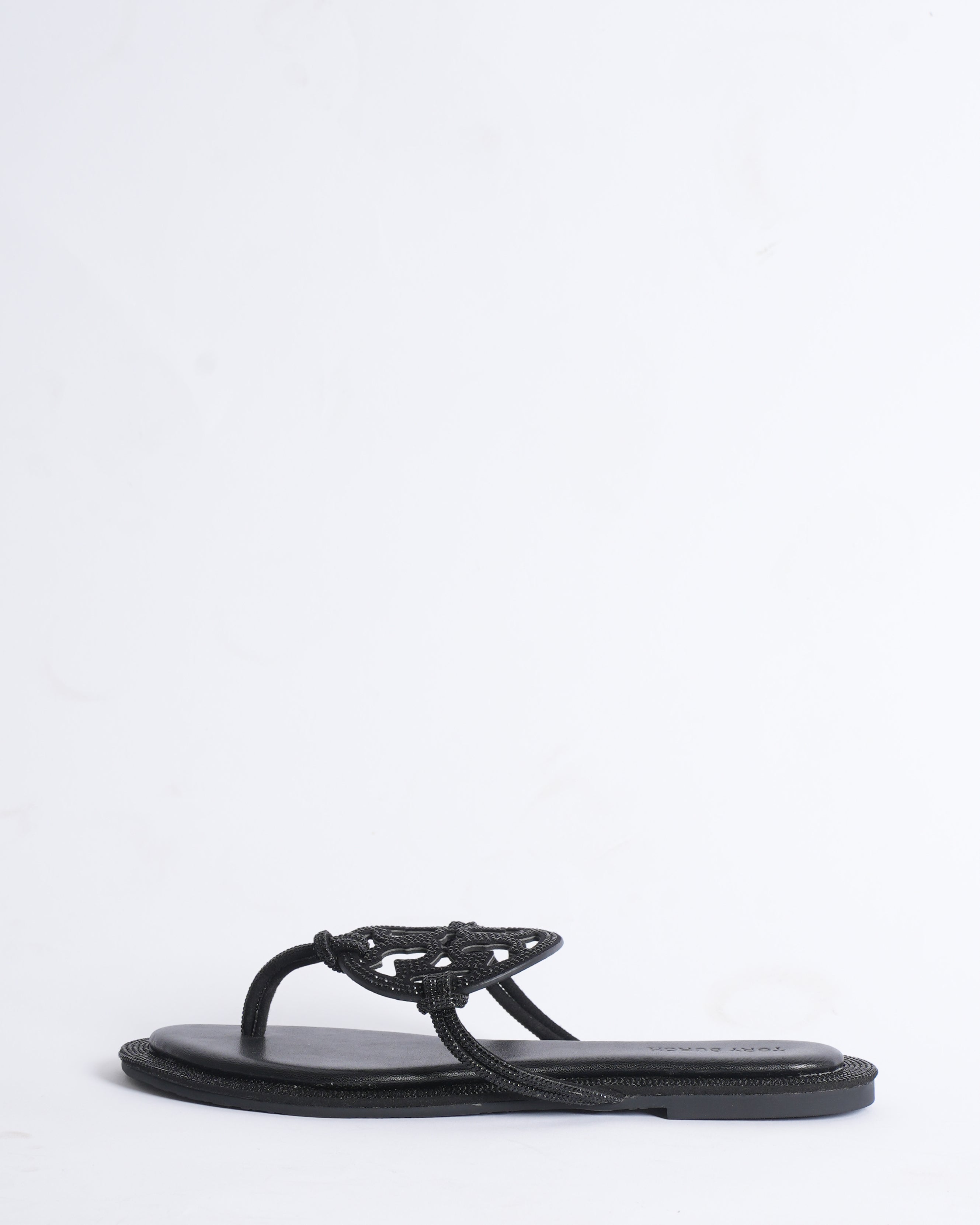 Tory Burch Crystals Pave Miller Leather Sandal