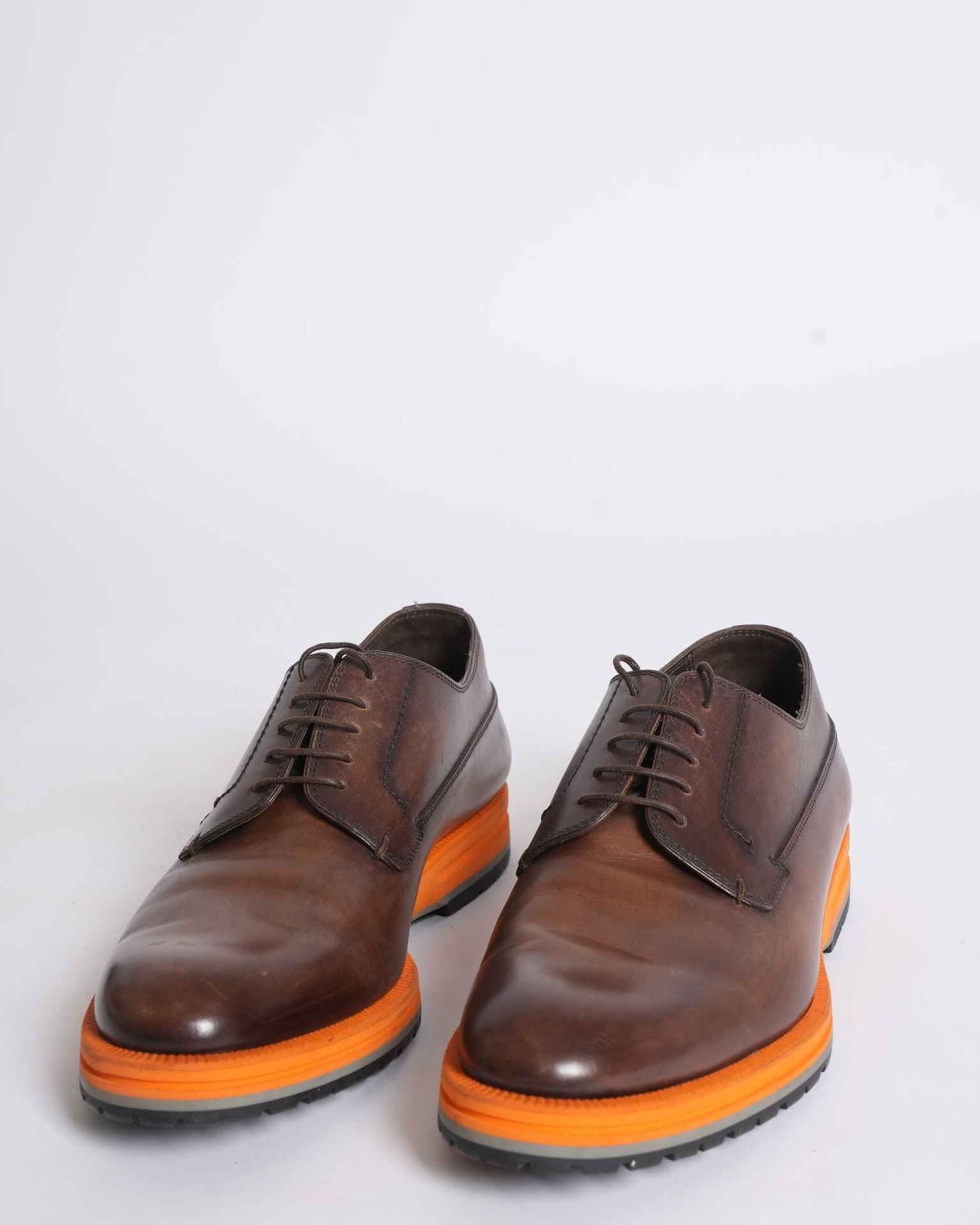 Berluti Men's Lace-ups With Orange Accent