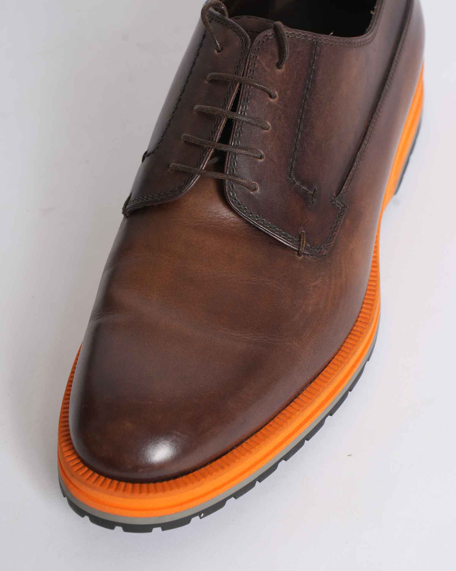 Berluti Men's Lace-ups With Orange Accent