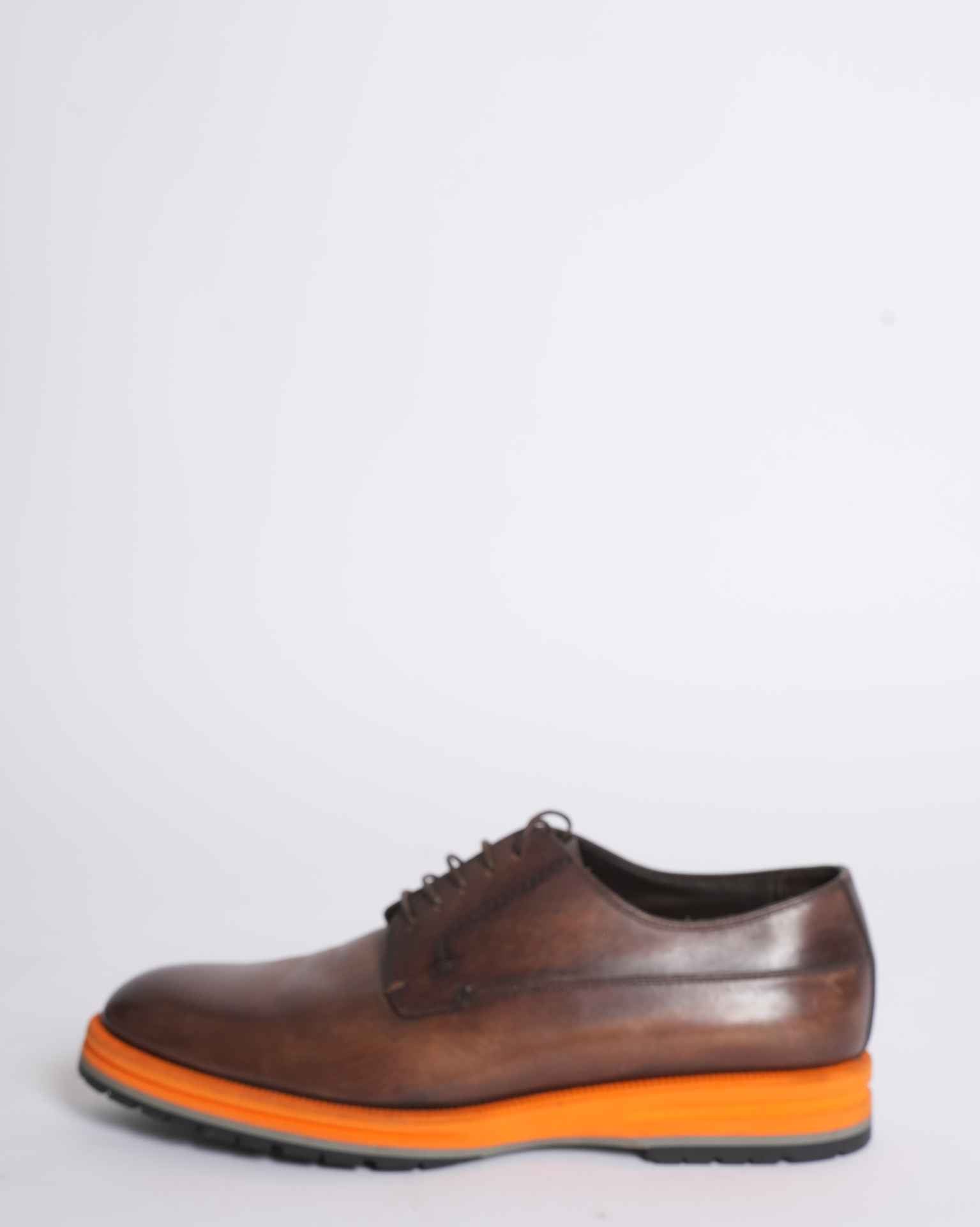 Berluti Men's Lace-ups With Orange Accent