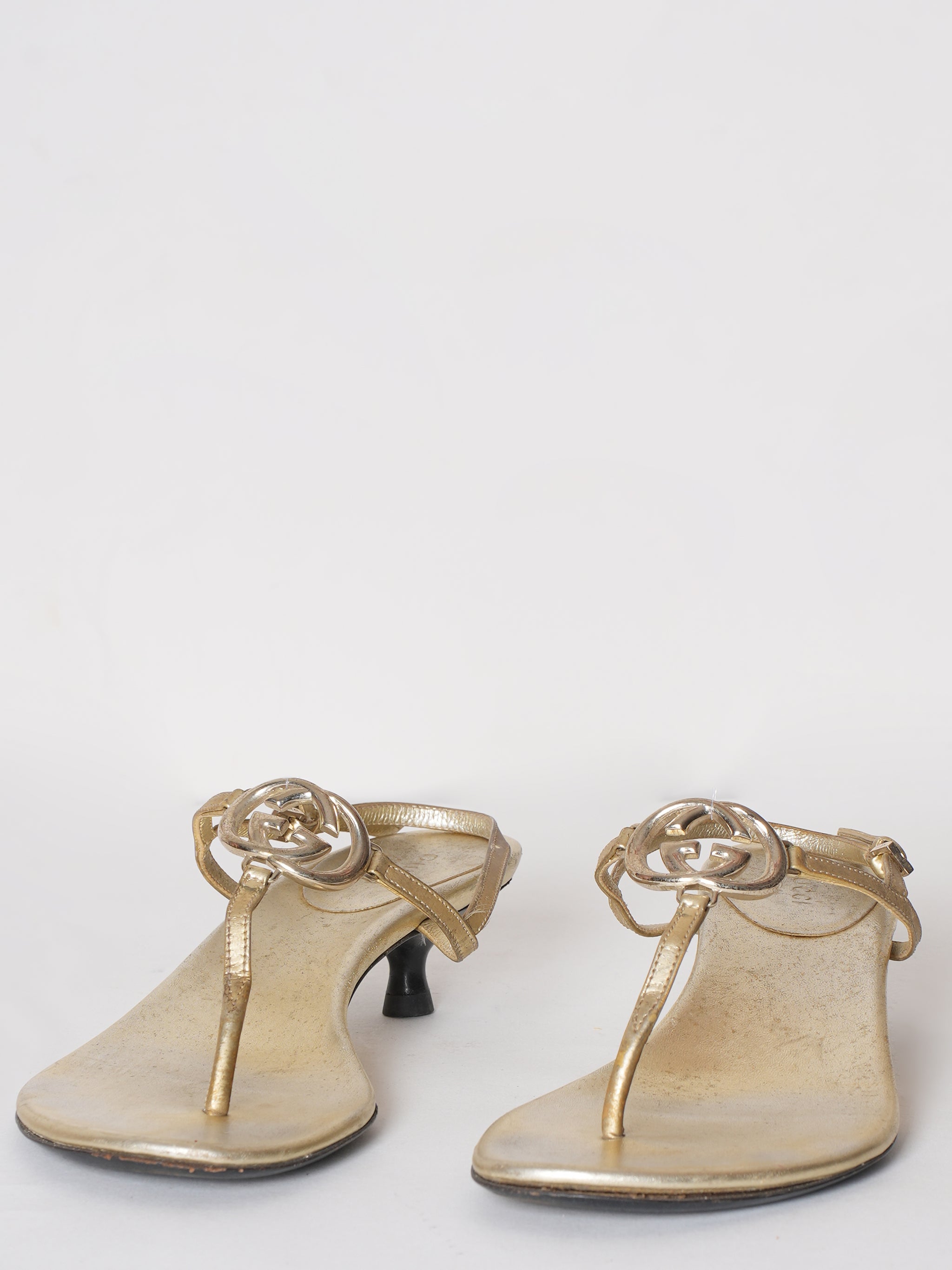 Gucci Golden Sandals