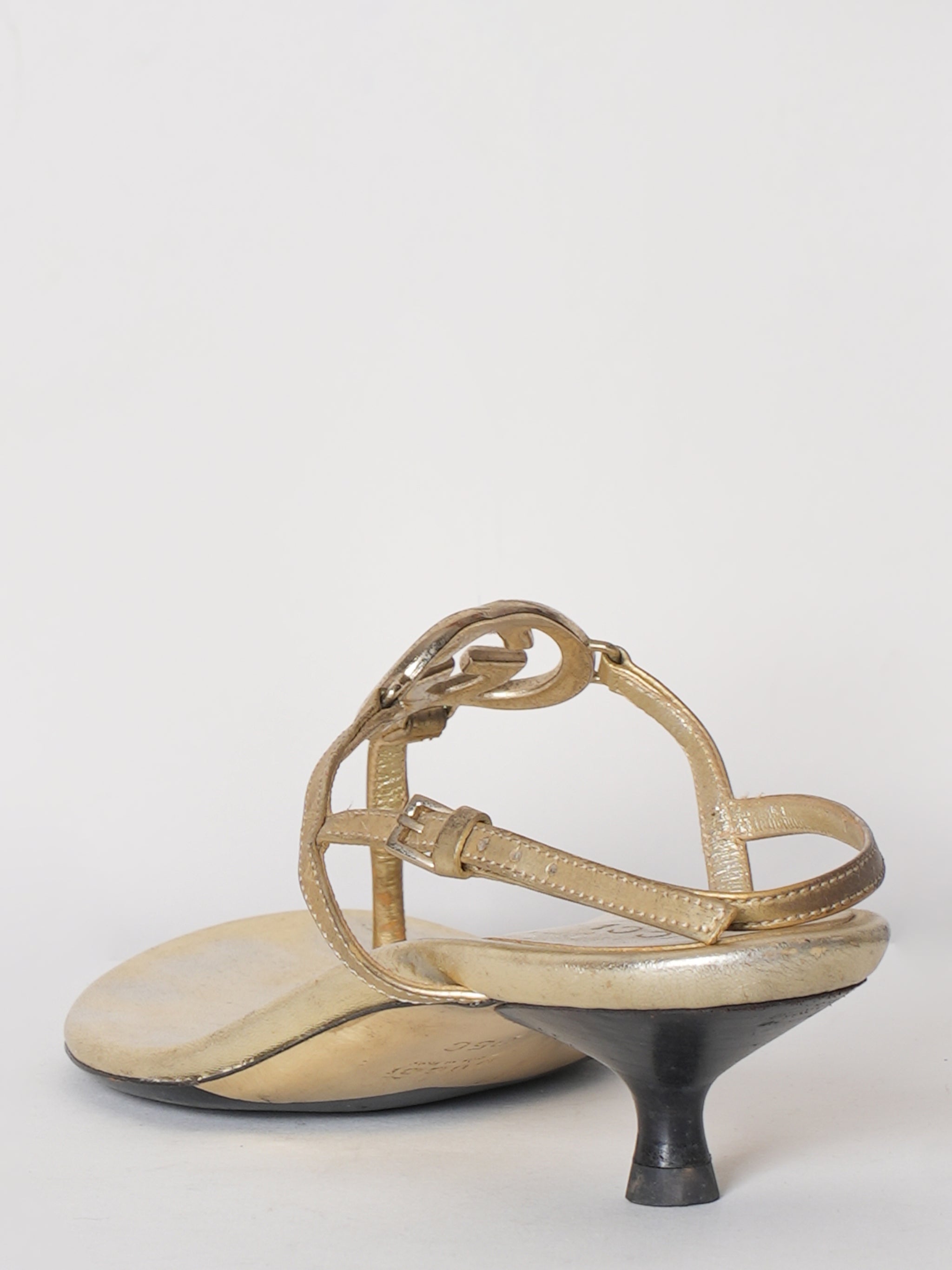 Gucci Golden Sandals