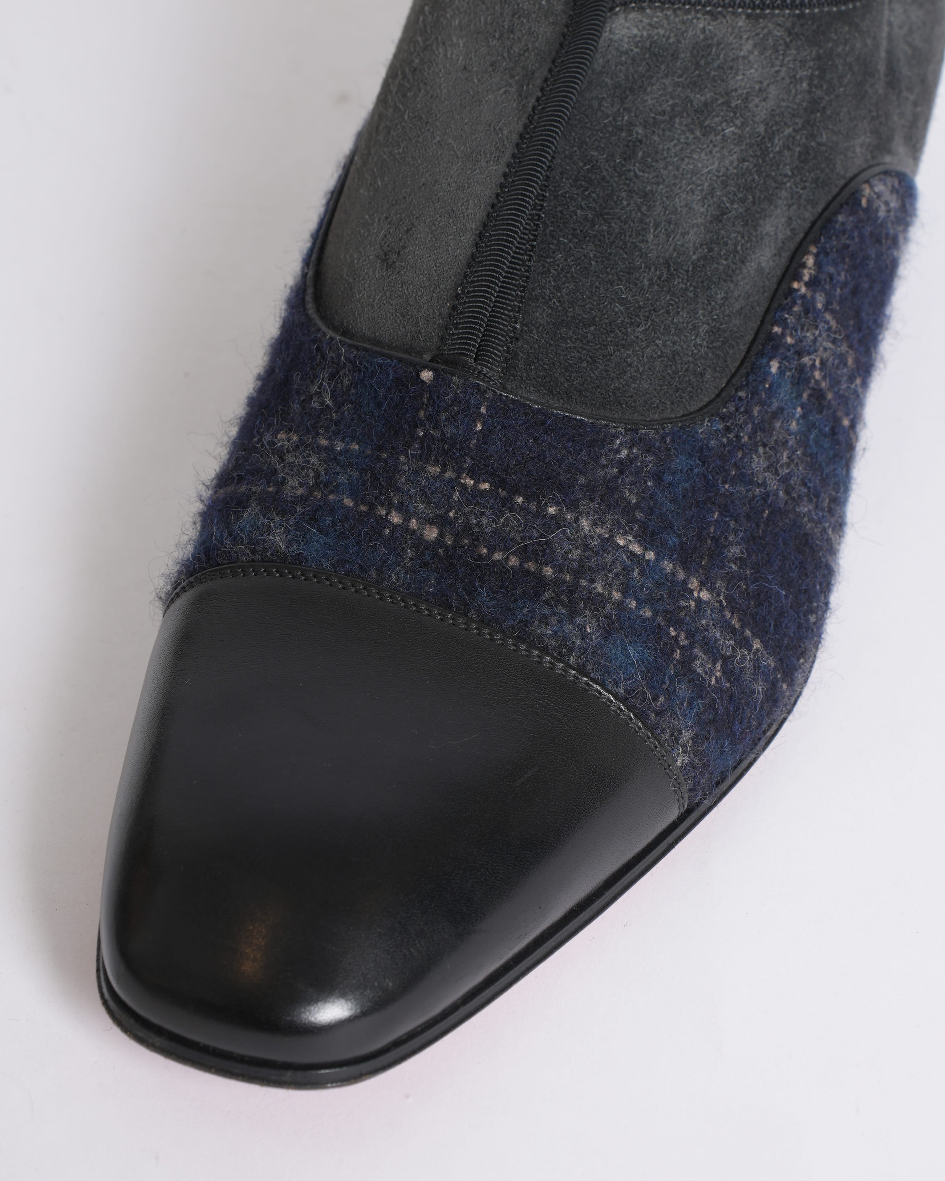 Christian Louboutin Men's Tweed Patch Detailing Loafers
