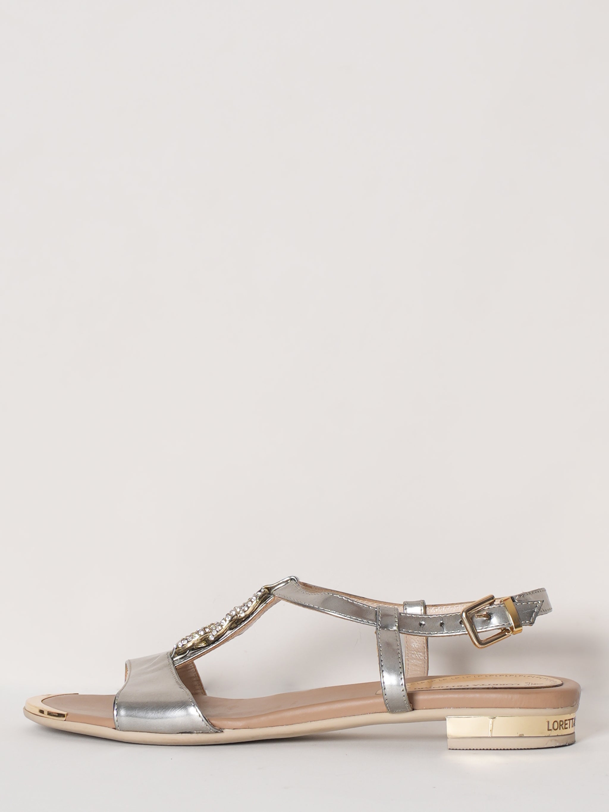 Loretta Pettinari Flats In Silver