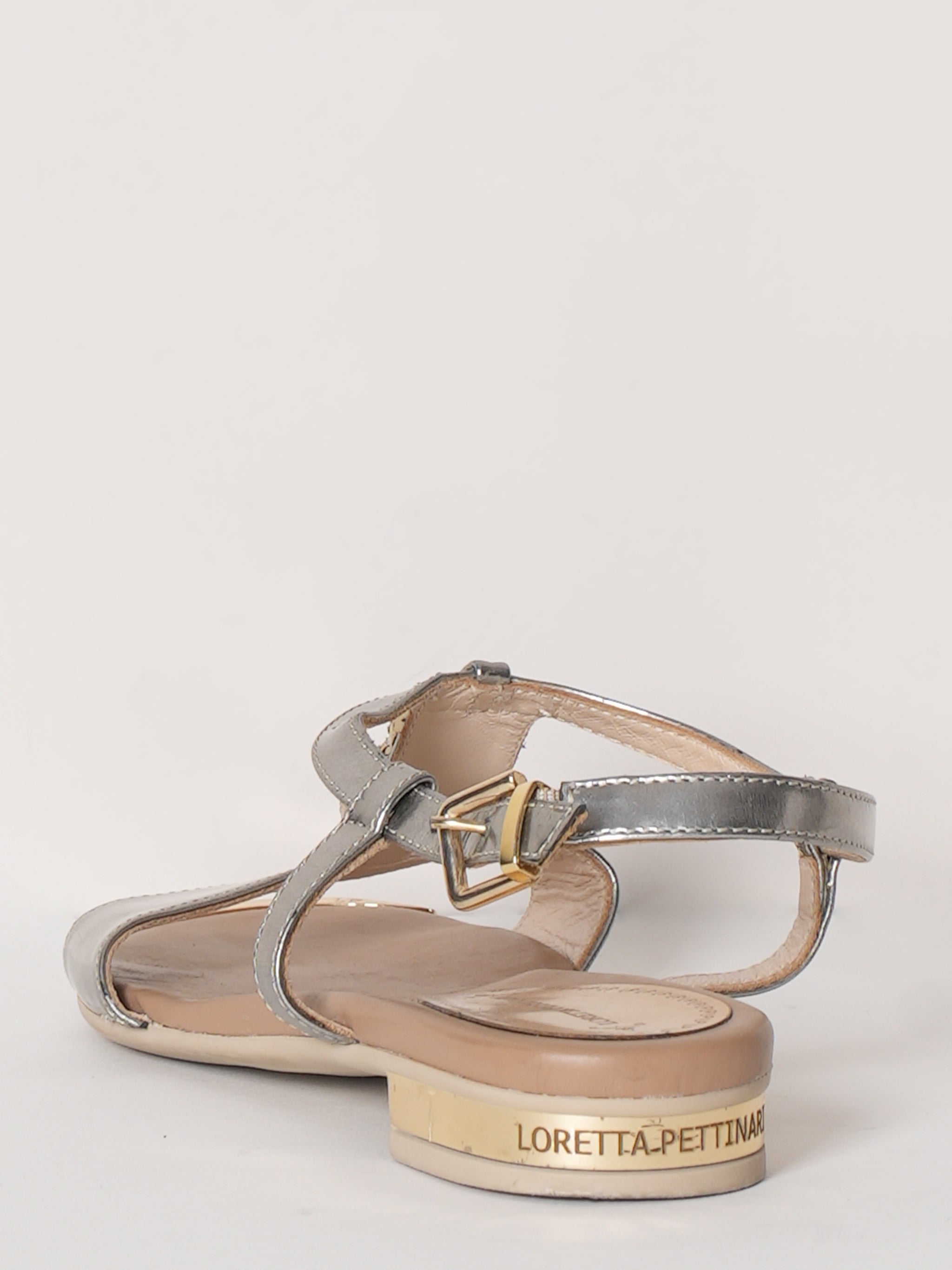 Loretta Pettinari Flats In Silver