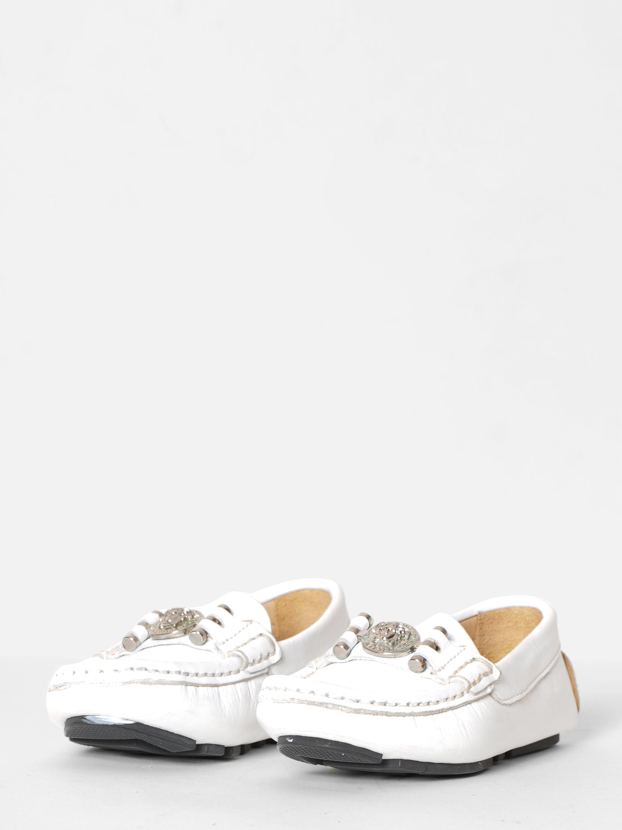 Young Versace White Loafers