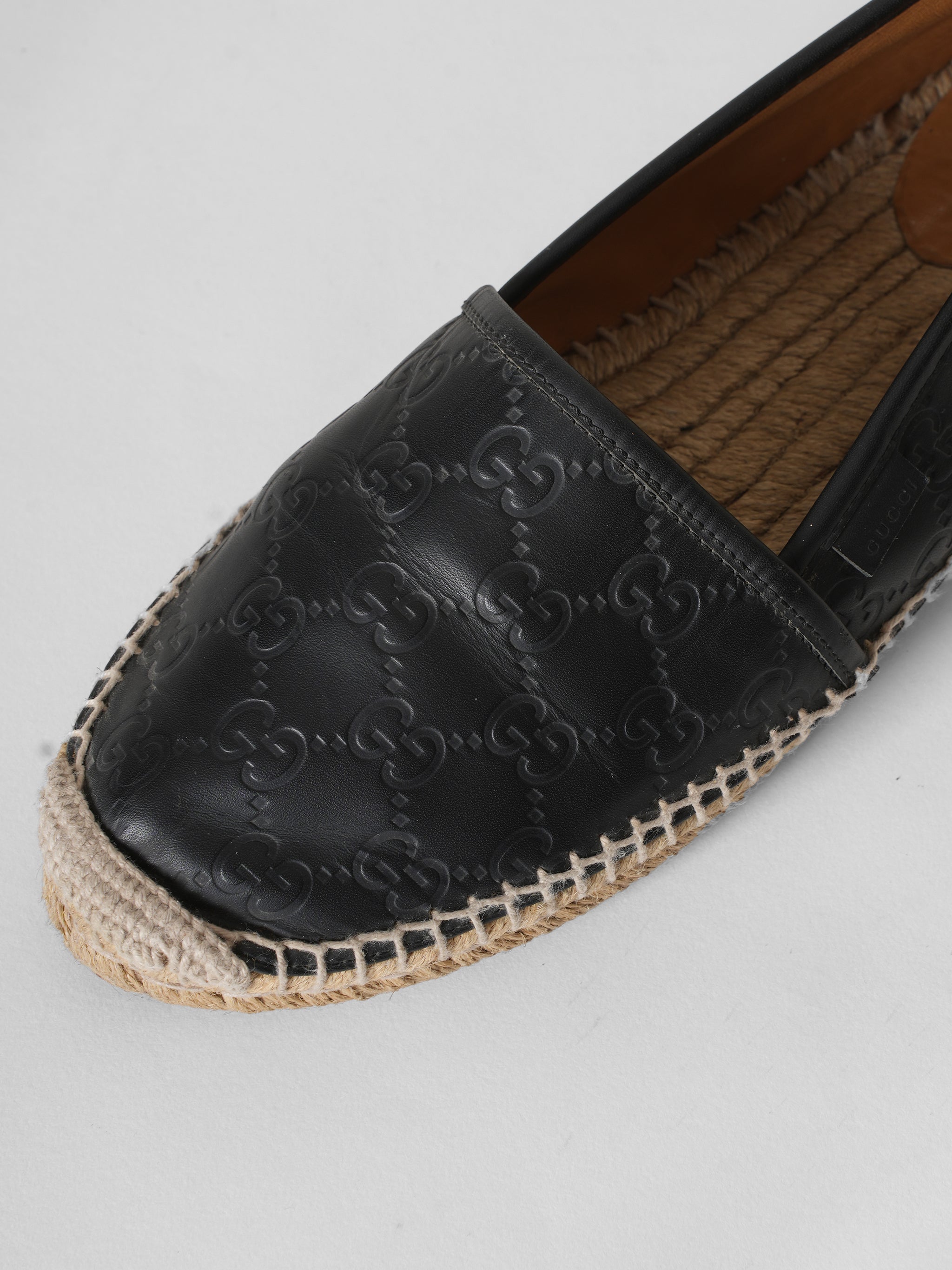 Gucci Authentic Leather Espadrills