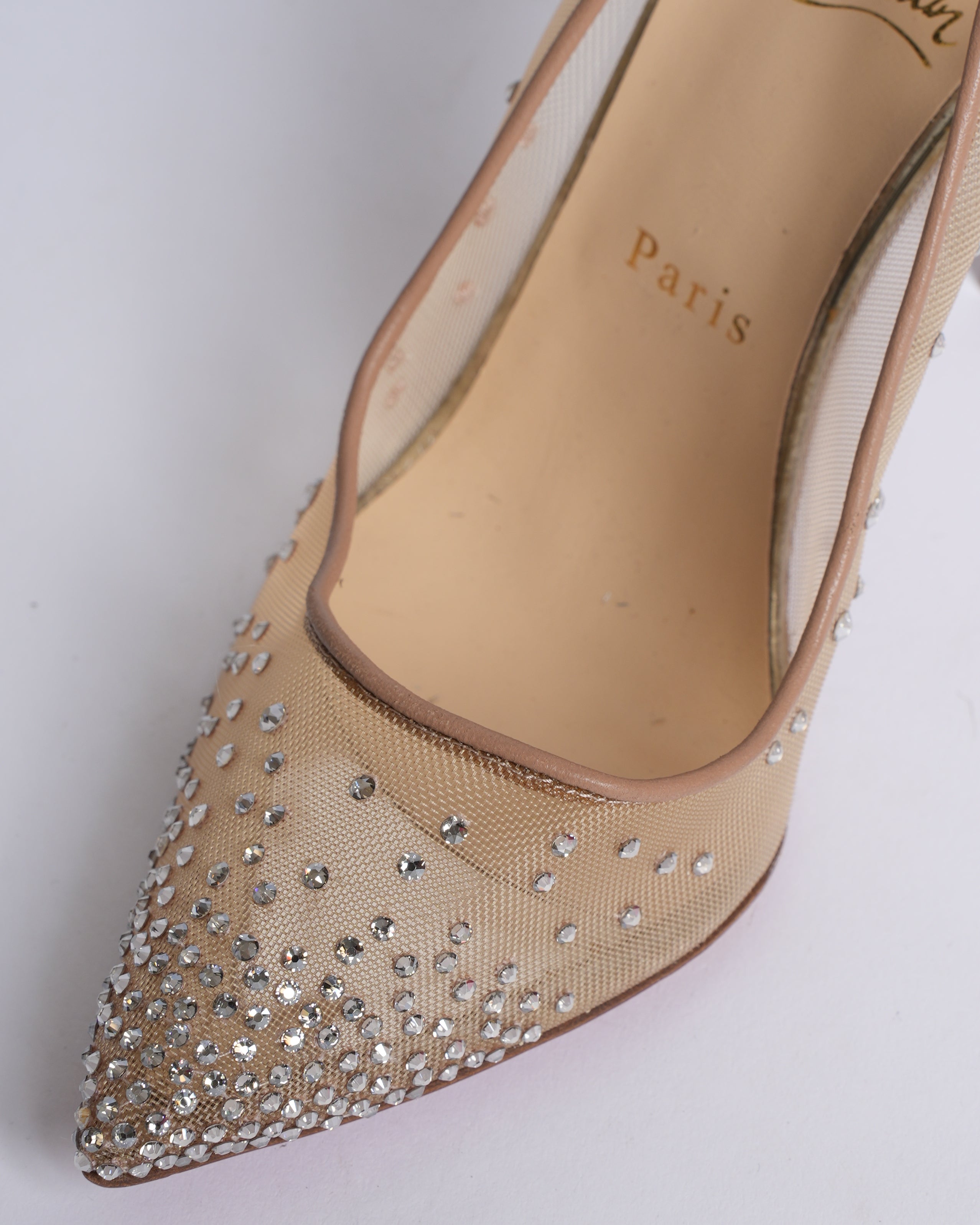 New Christian Louboutin Follies Strass Heels