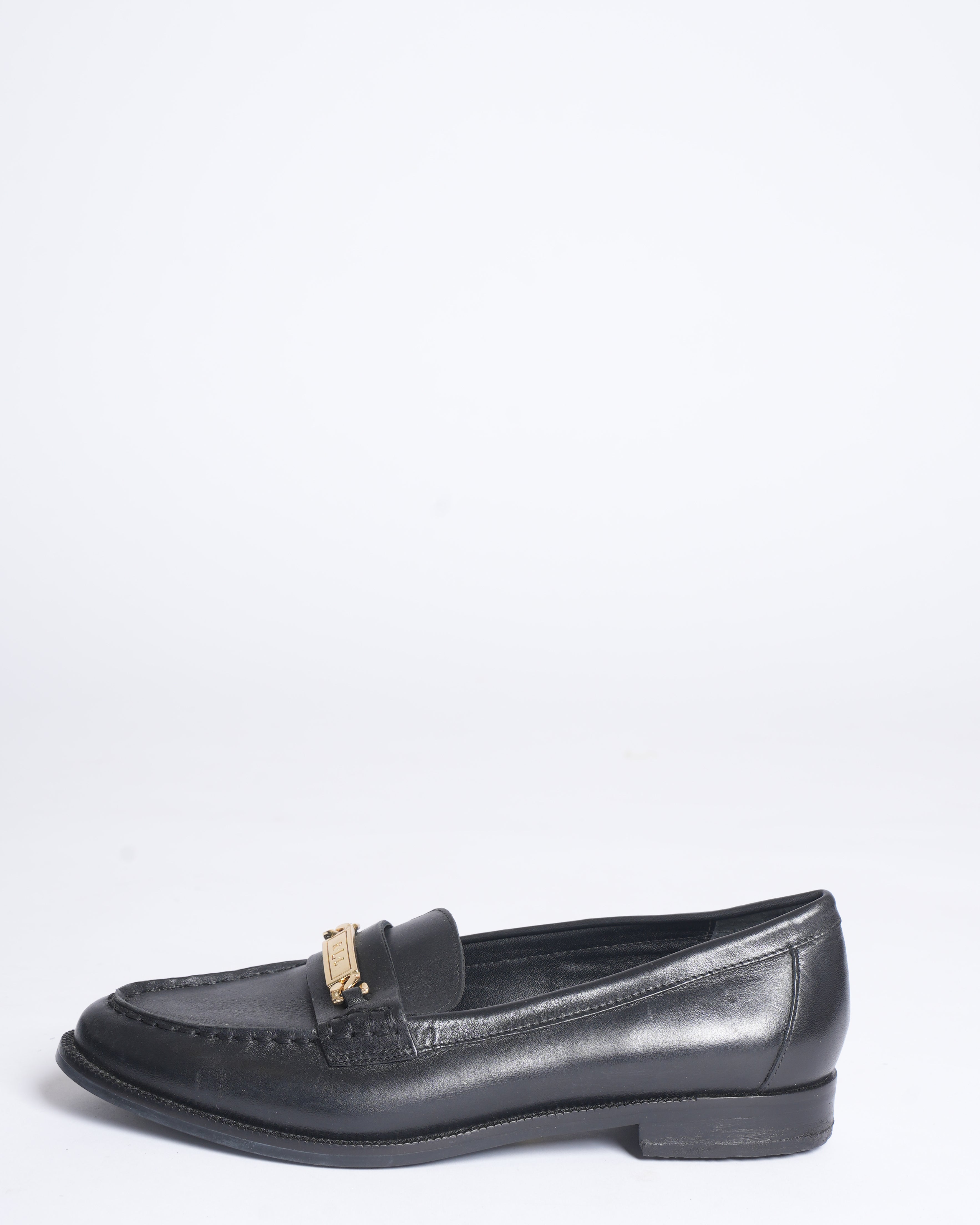 New Ralph Lauren Black Leather Loafers