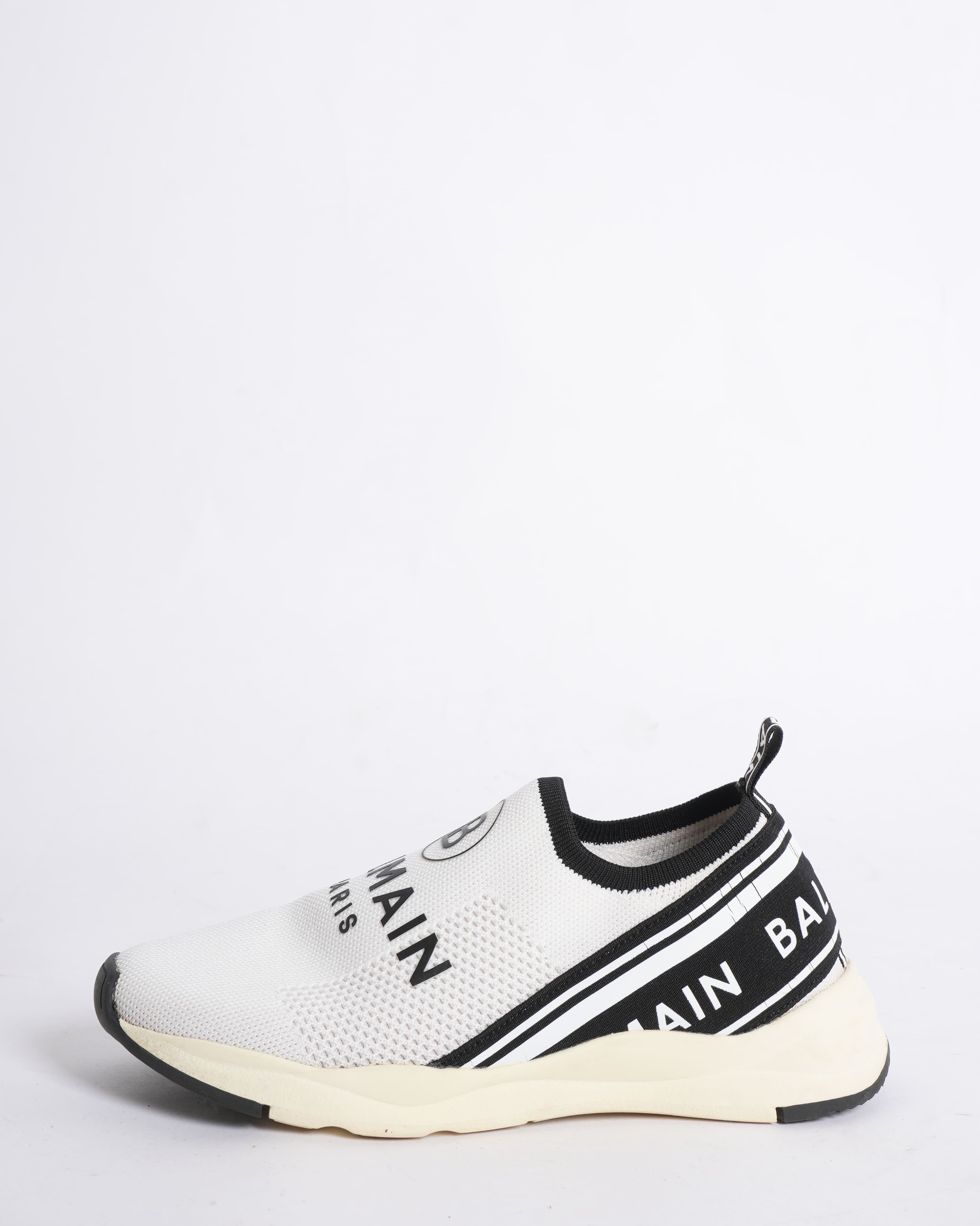 Balmain Logo Design Slip-On Low-Cut Women's Sneaker Flat Shoes