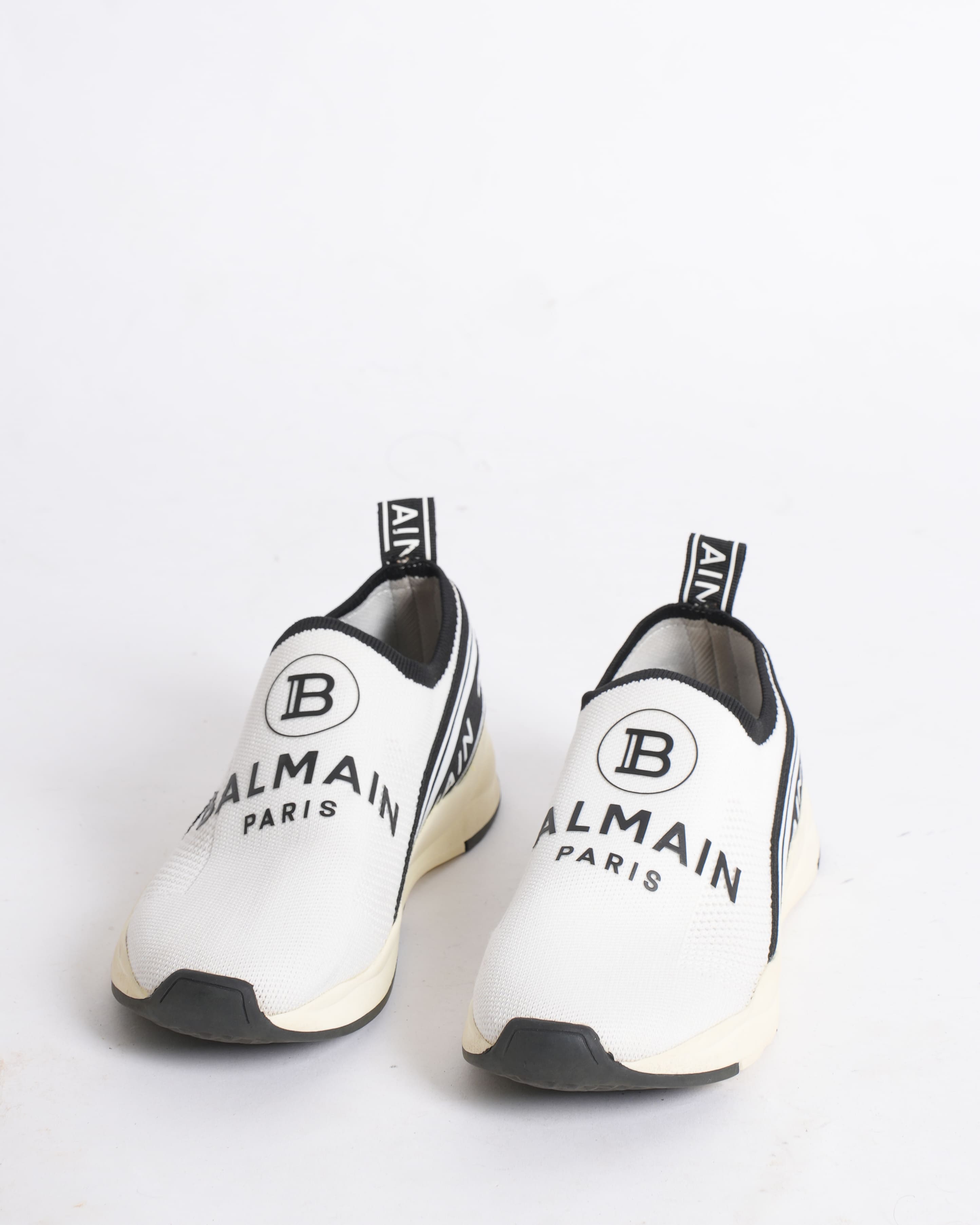 Balmain Logo Design Slip-On Low-Cut Women's Sneaker Flat Shoes