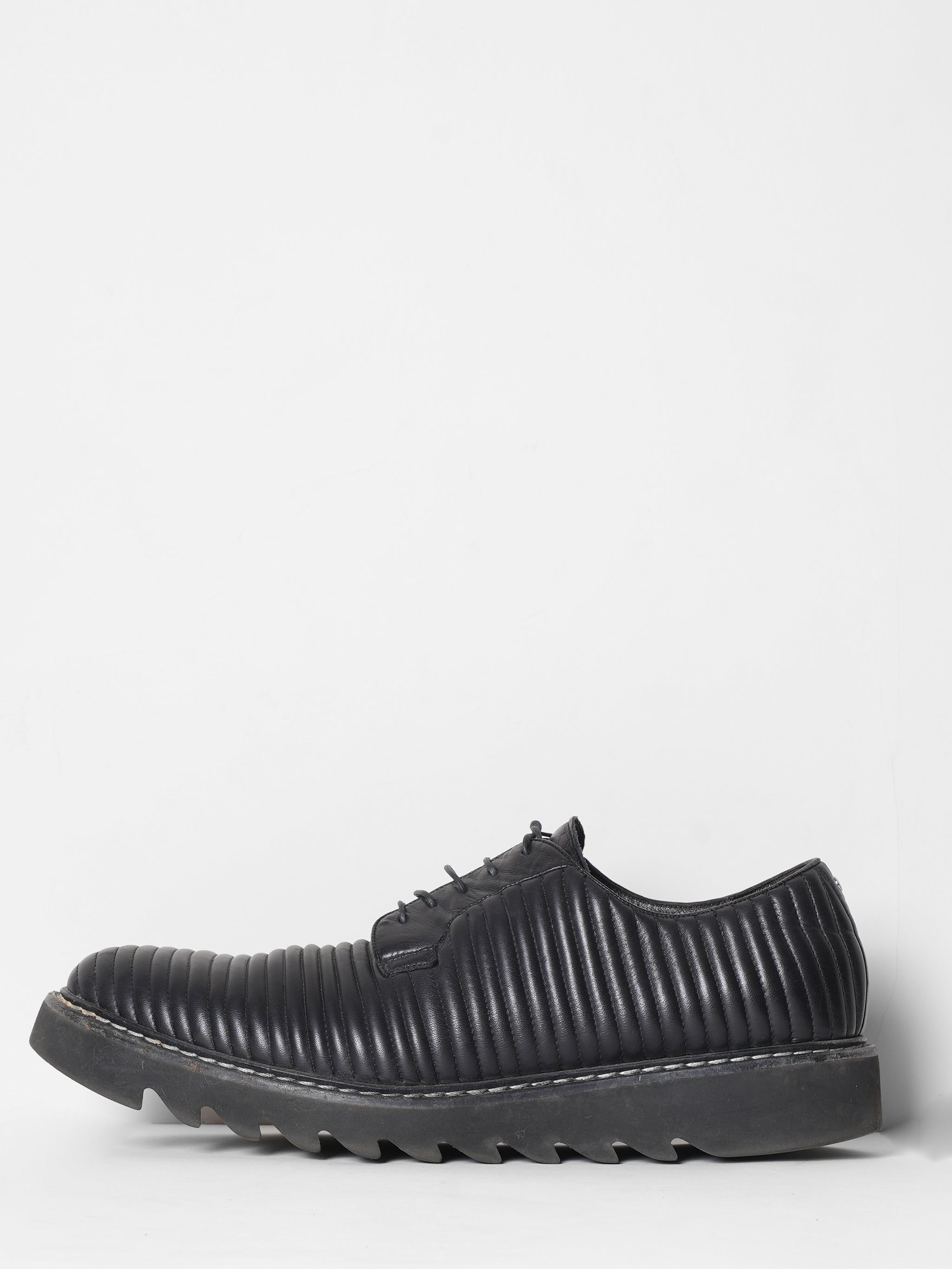 Cesare Paciotti Quilted Lace Up Shoes