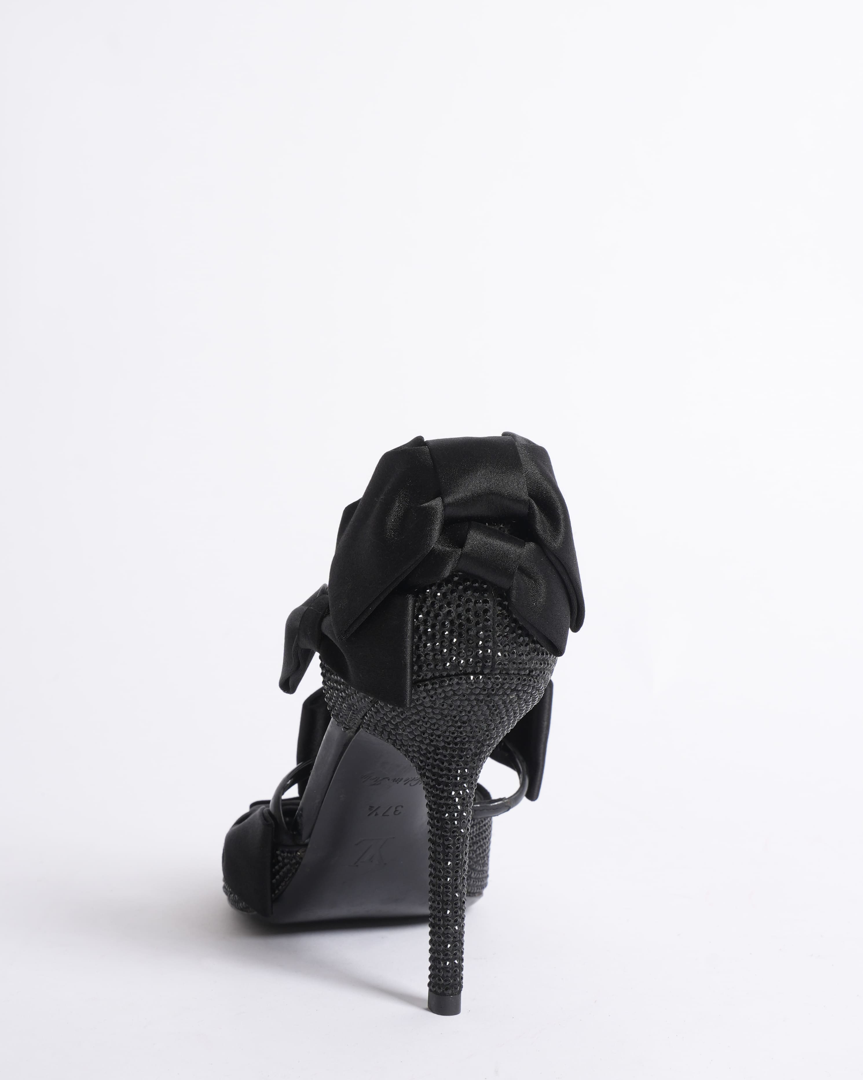 Louis Vuitton double satin bow heels