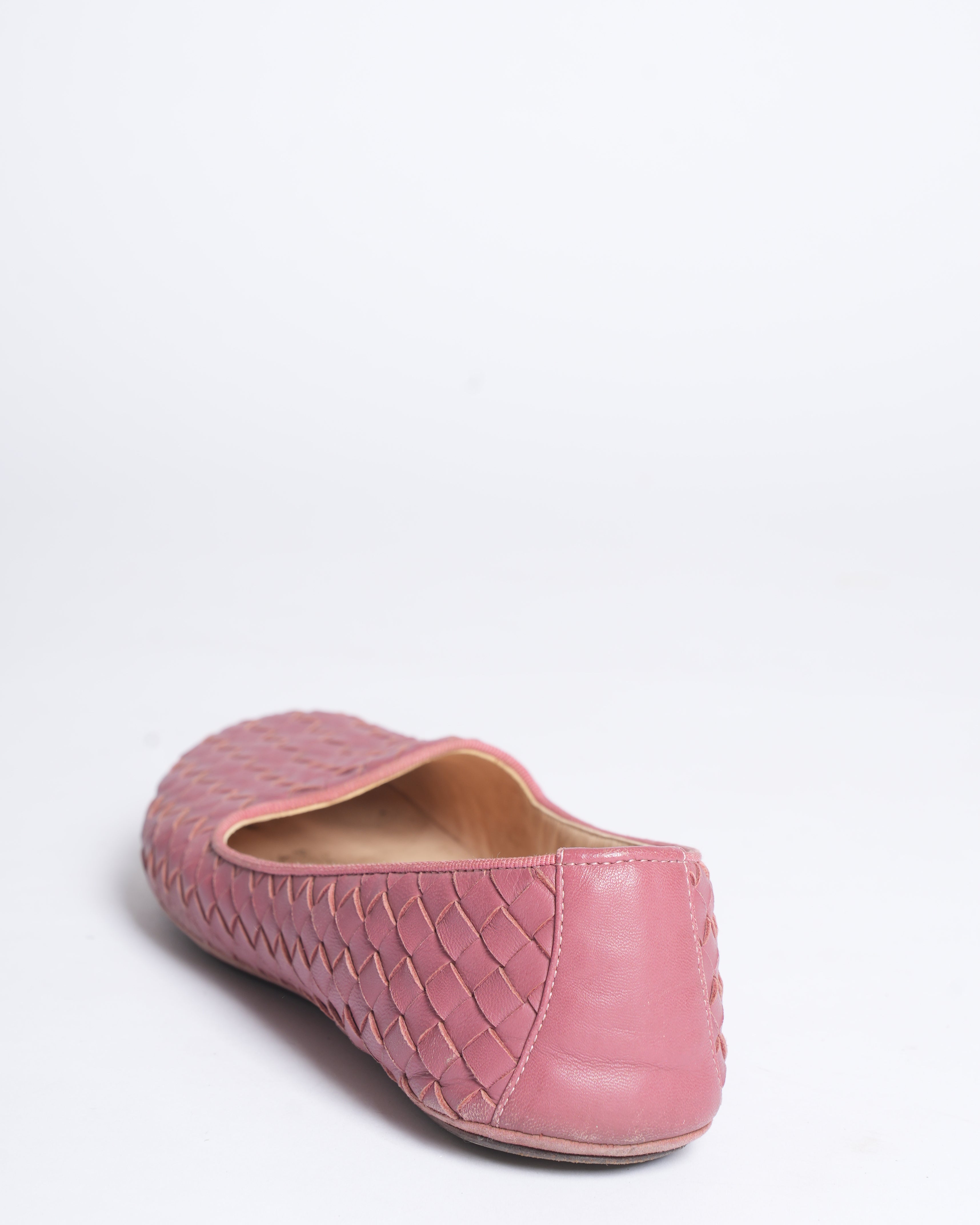 Bottega Veneta Patent Leather Napa Woven Women's Loafers