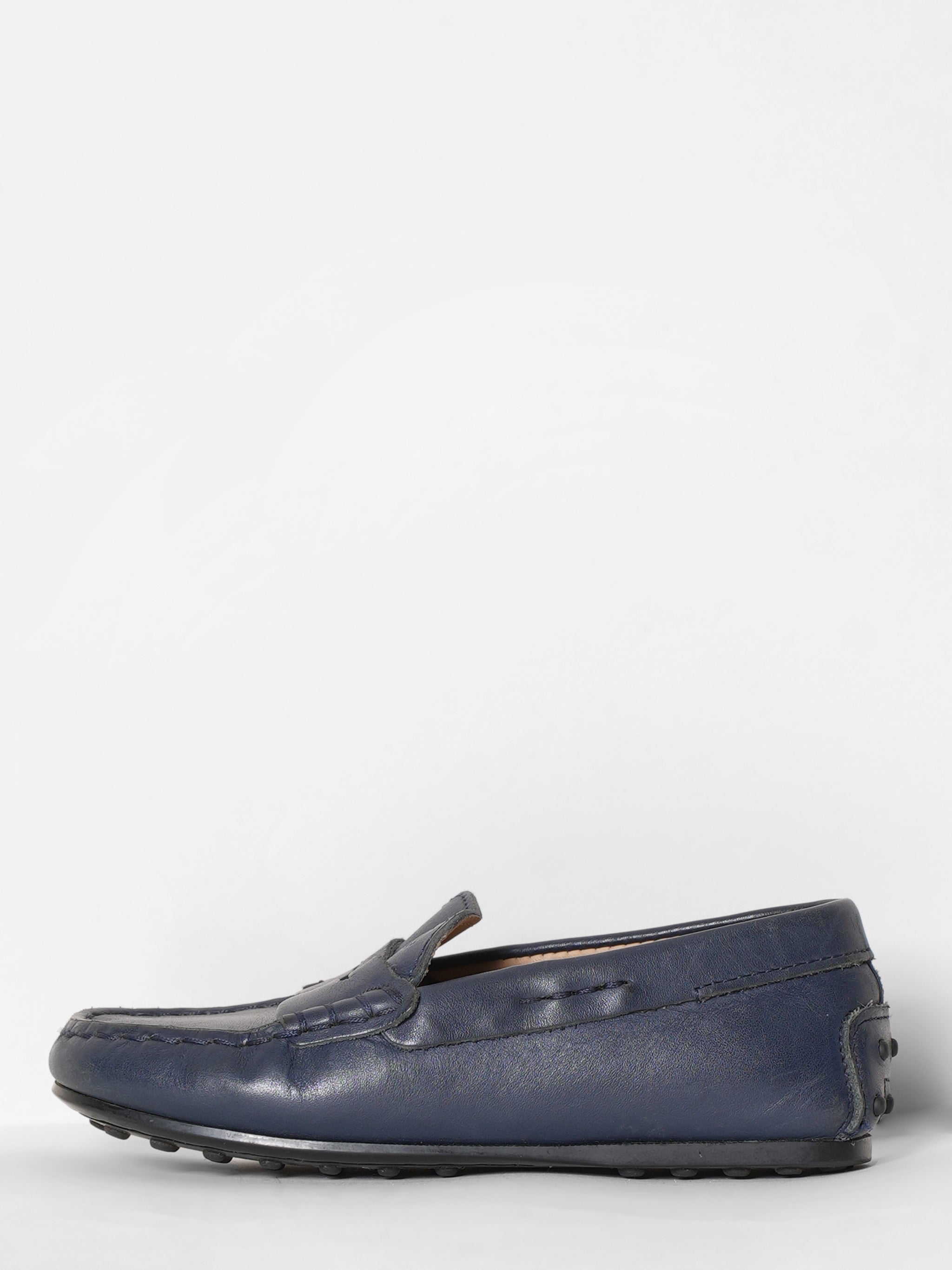 Junior Tod's Navy Blue Loafers