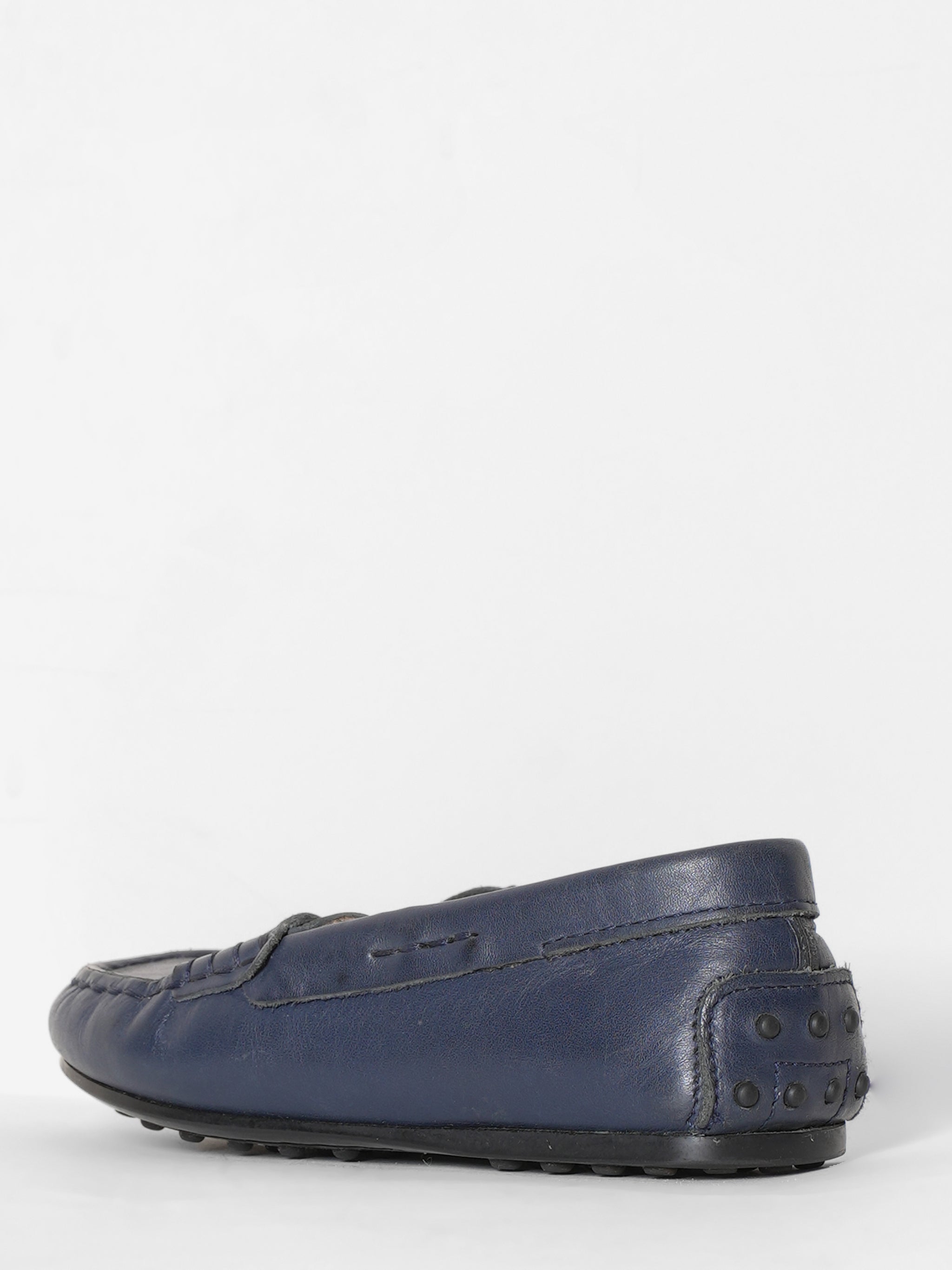 Junior Tod's Navy Blue Loafers