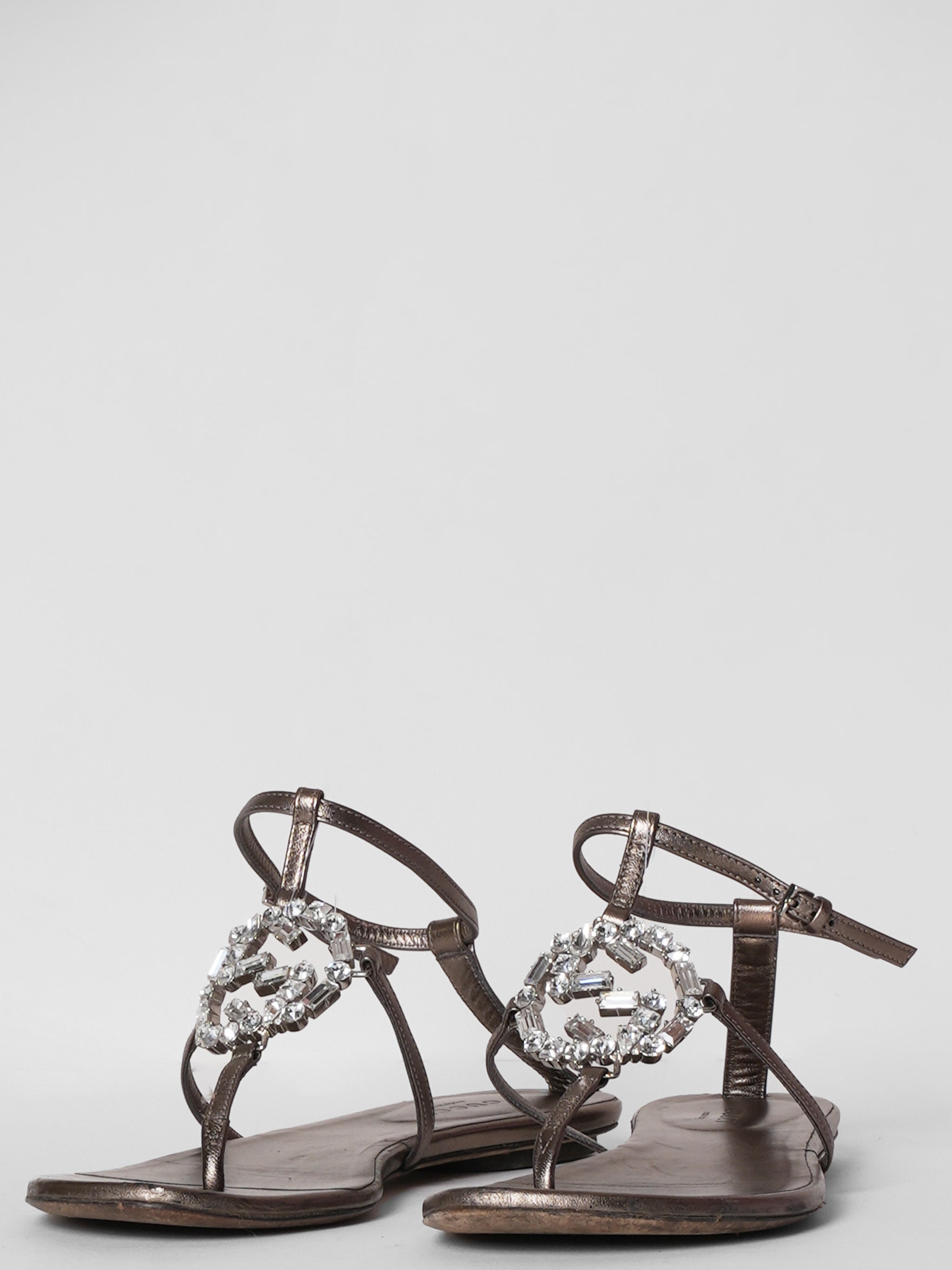 Gucci hot sale rhinestone sandals