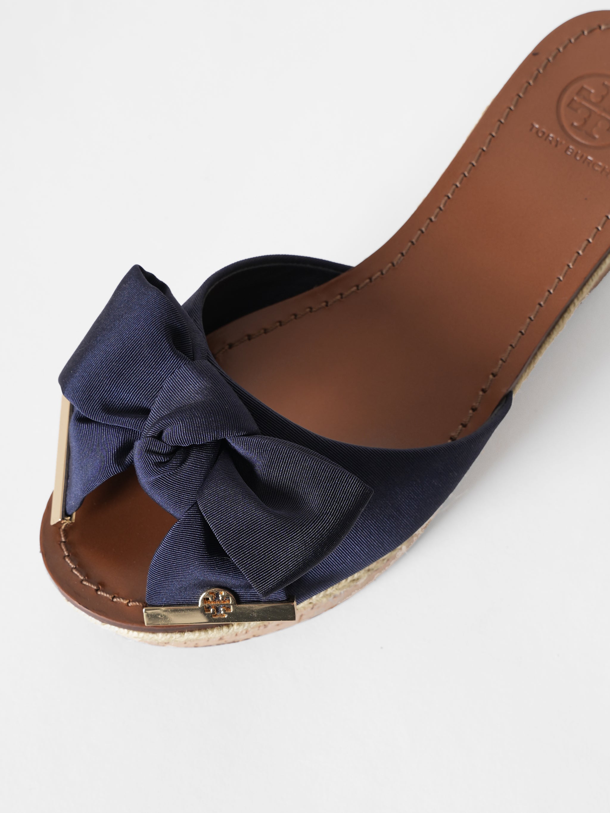 Tory Burch Penny Bow Sandals Platform Cork