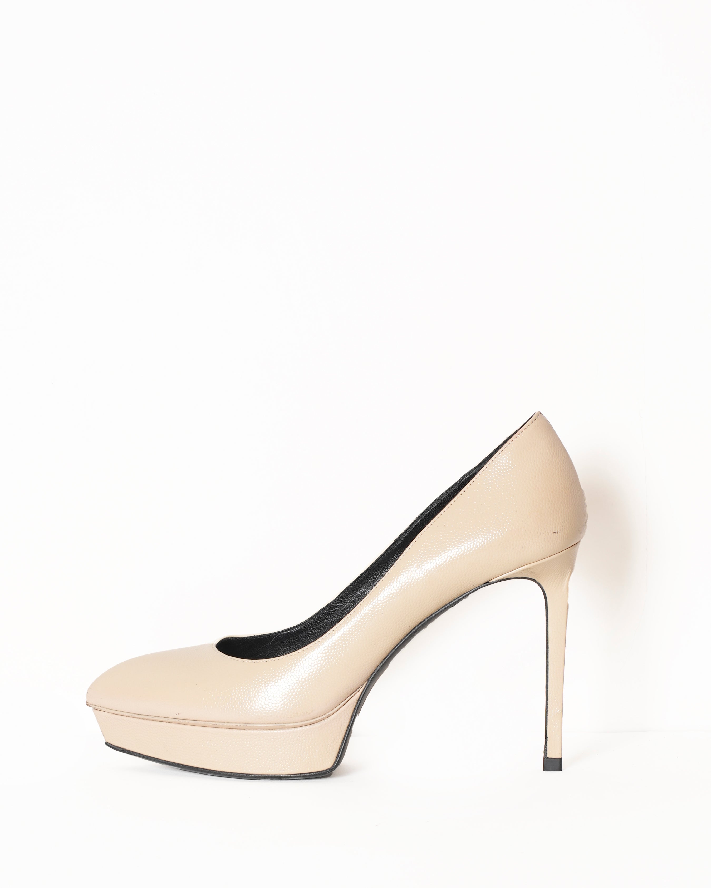 Saint Laurent Beige Janis Heel