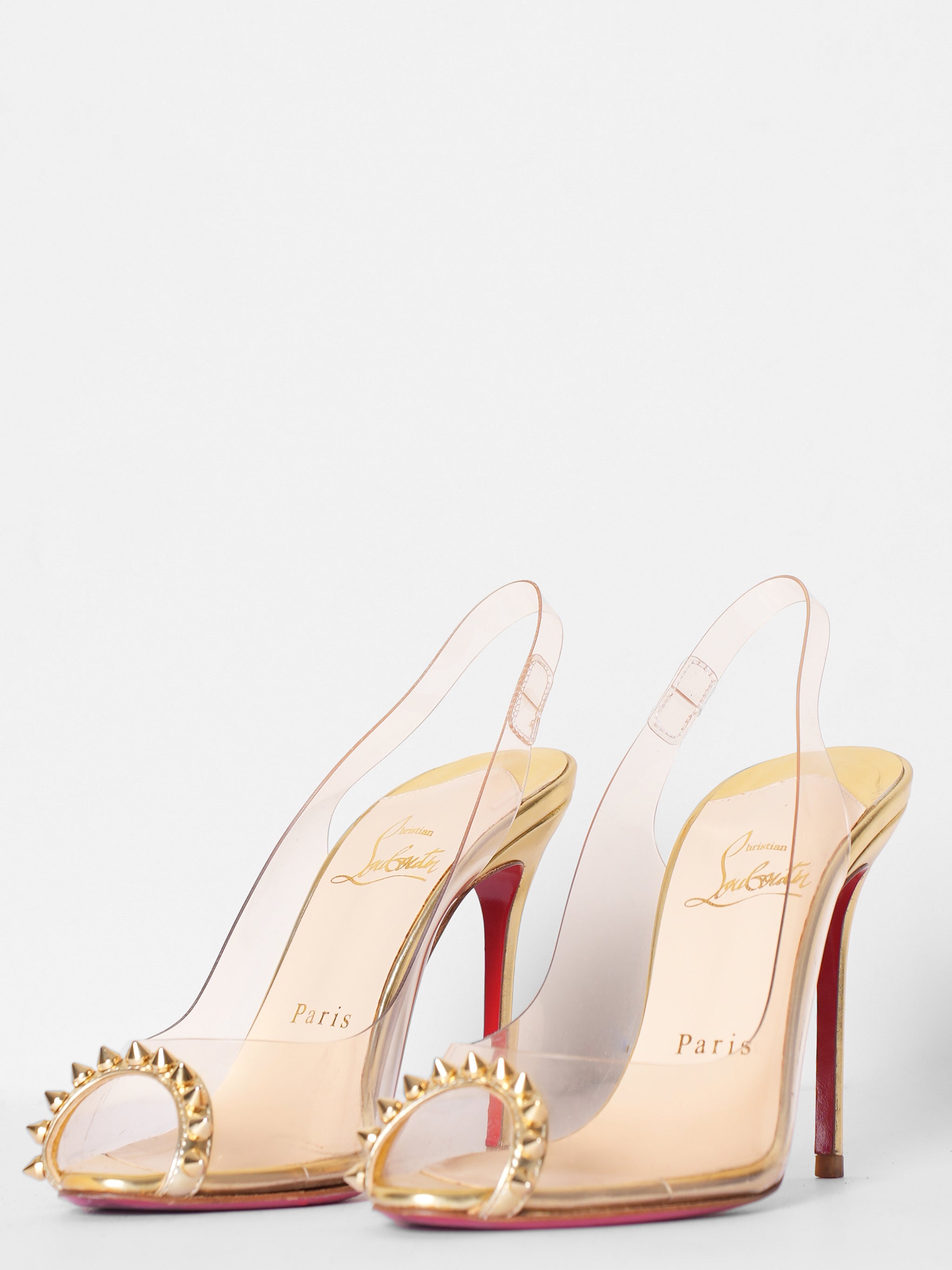 Christian Louboutin Peep Toe Spike Heels