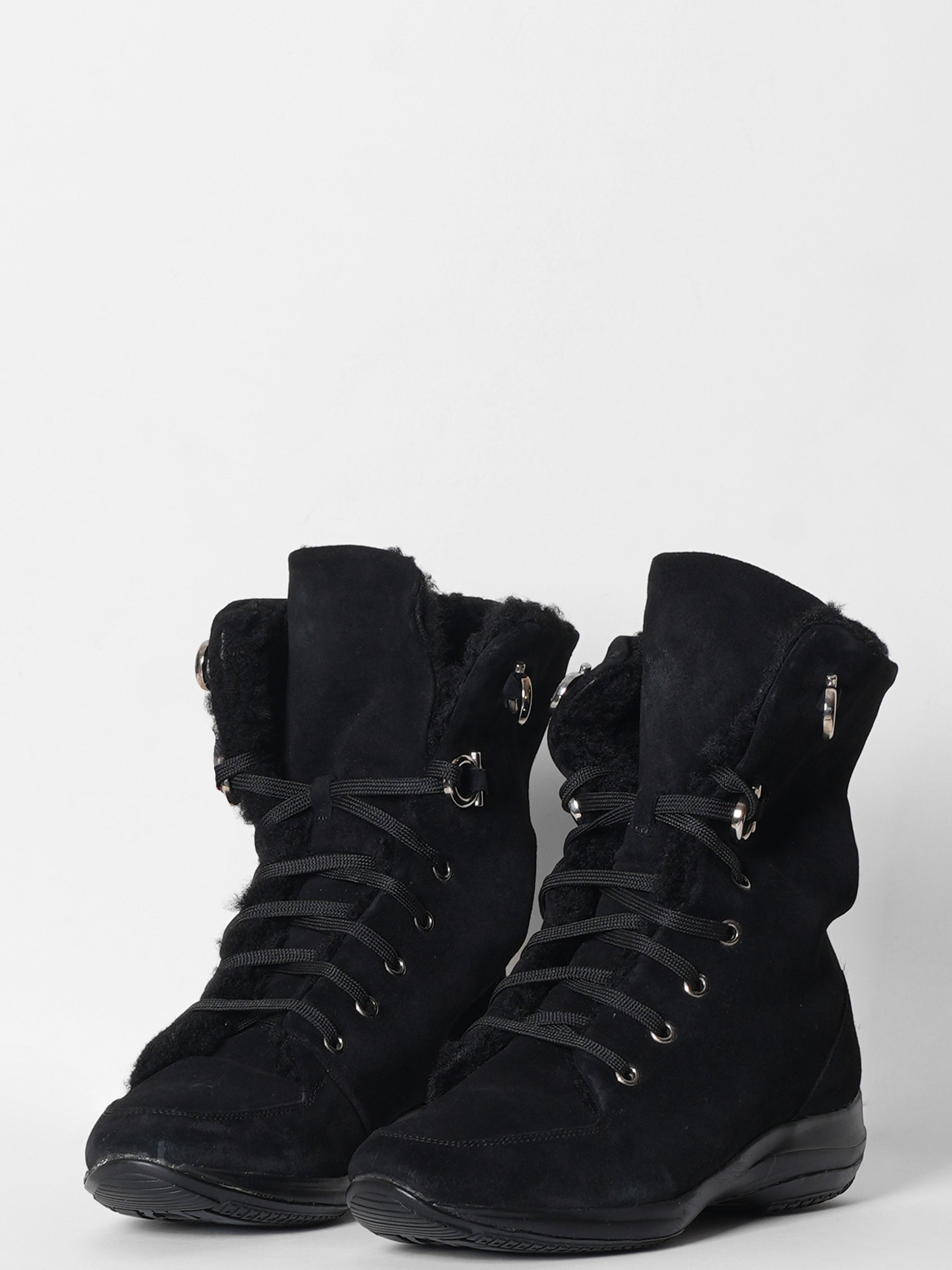 Salvatore Ferragamo Black Boots