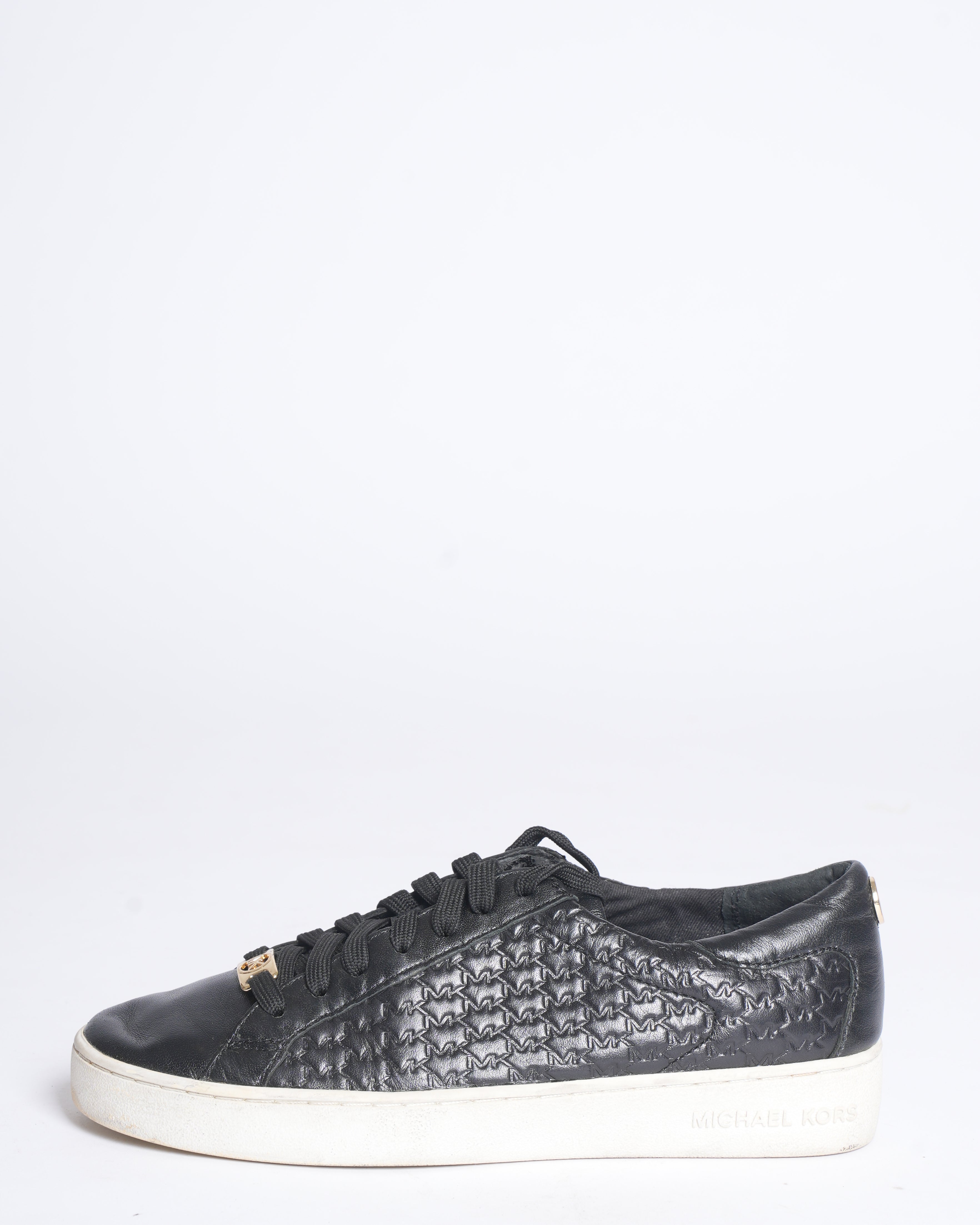 Michael Kors Colby Embossed Logo Leather Sneaker