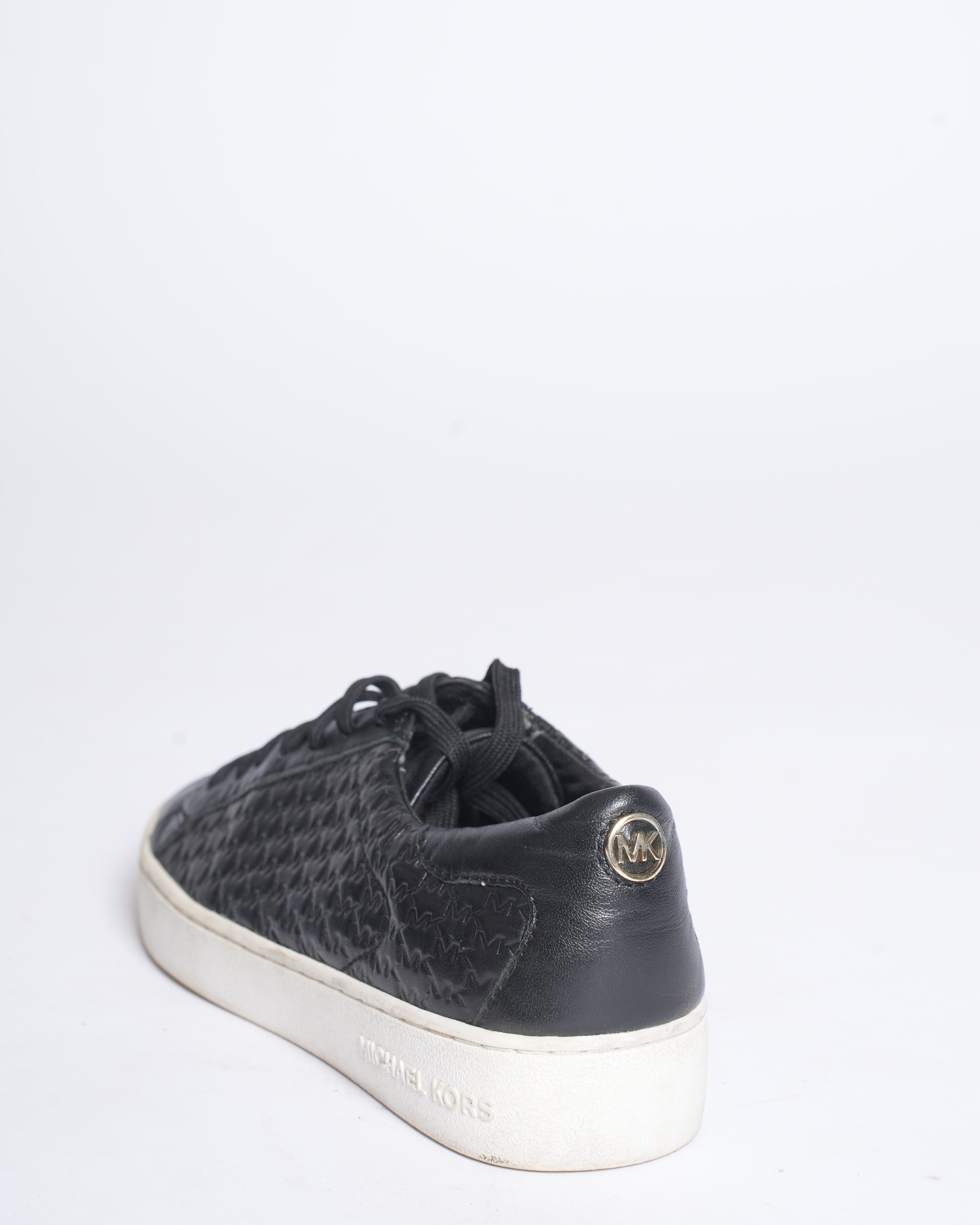 Michael Kors Colby Embossed Logo Leather Sneaker