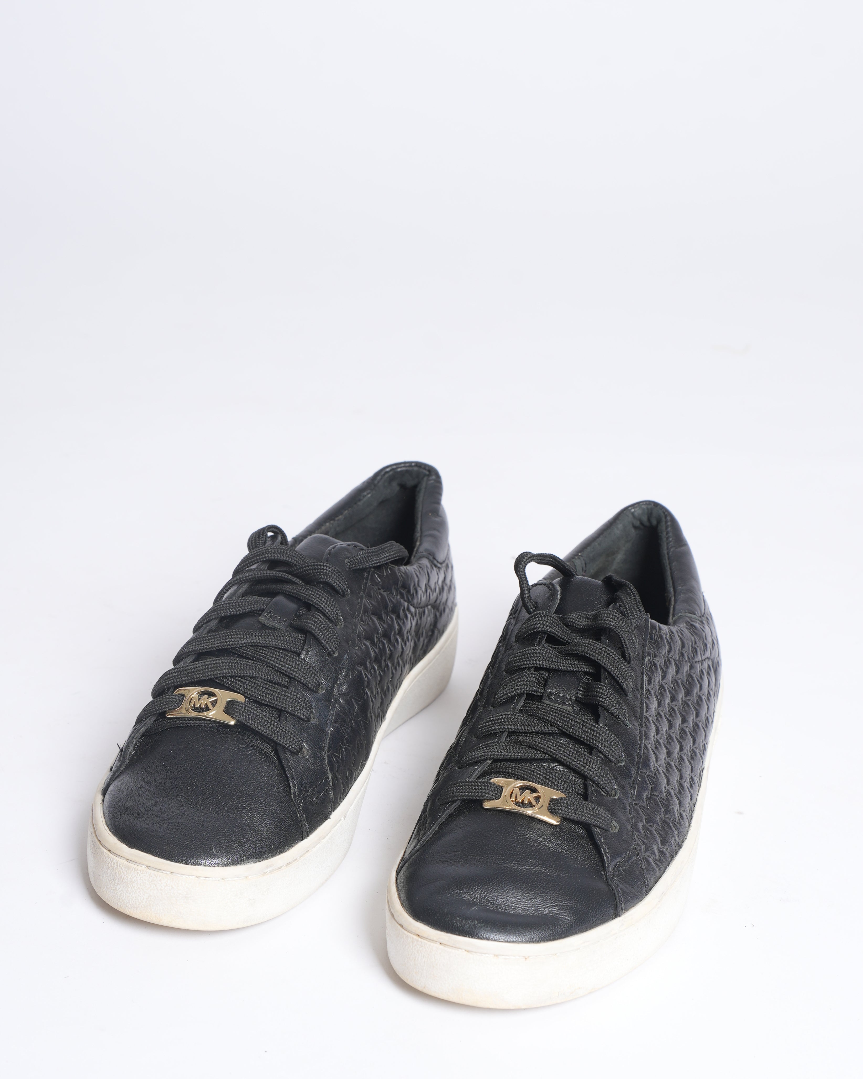 Michael Kors Colby Embossed Logo Leather Sneaker